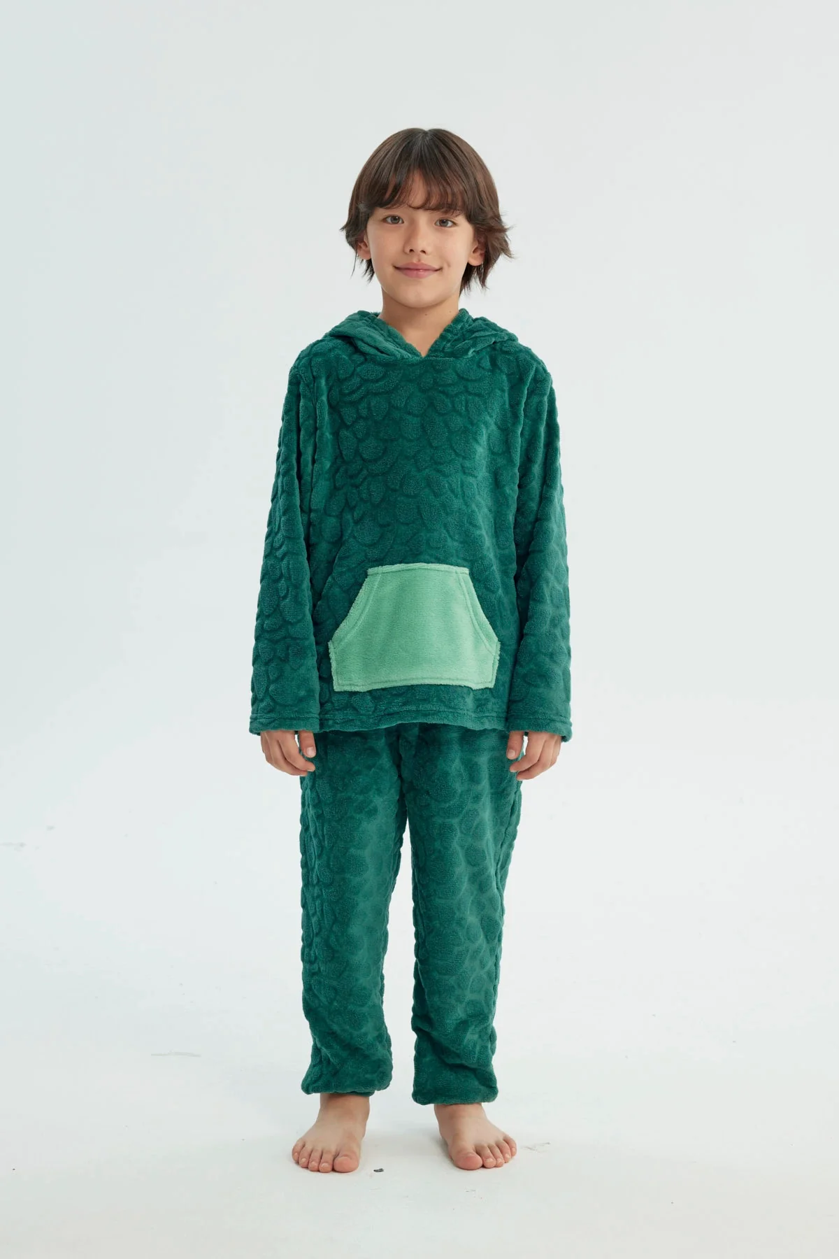 Pijama Niño Polera Y Pantalón Verde