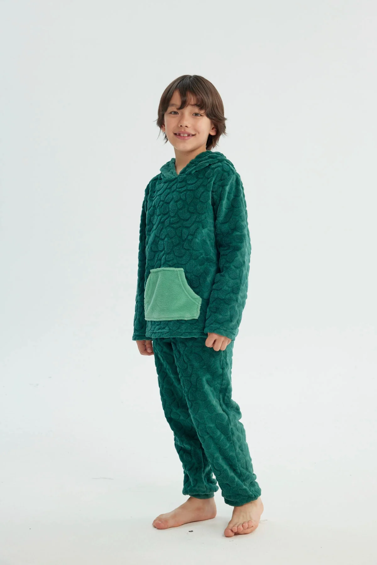Pijama Niño Polera Y Pantalón Verde - Image 2