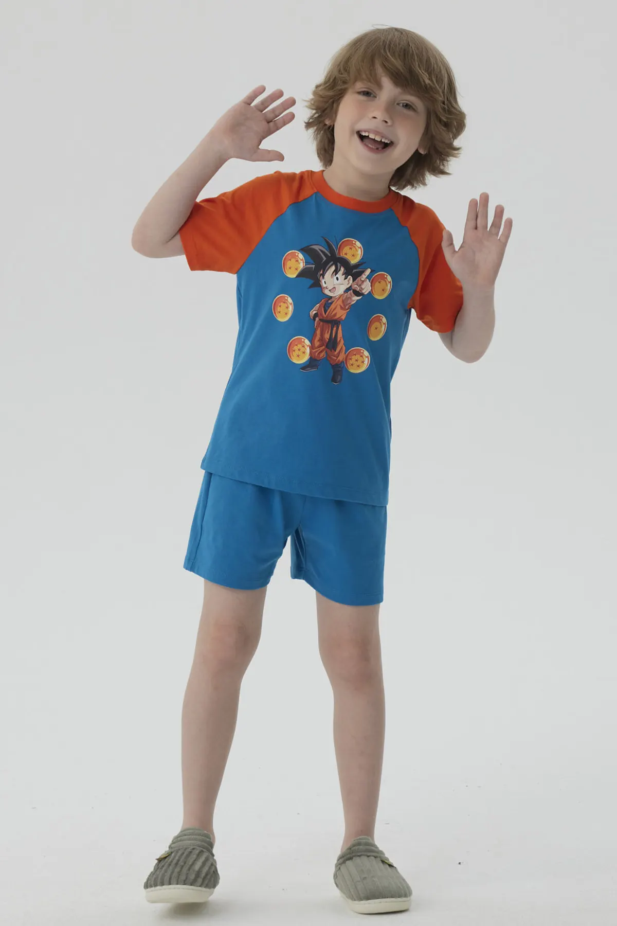 Pijama Niño Short Dragon Turquesa