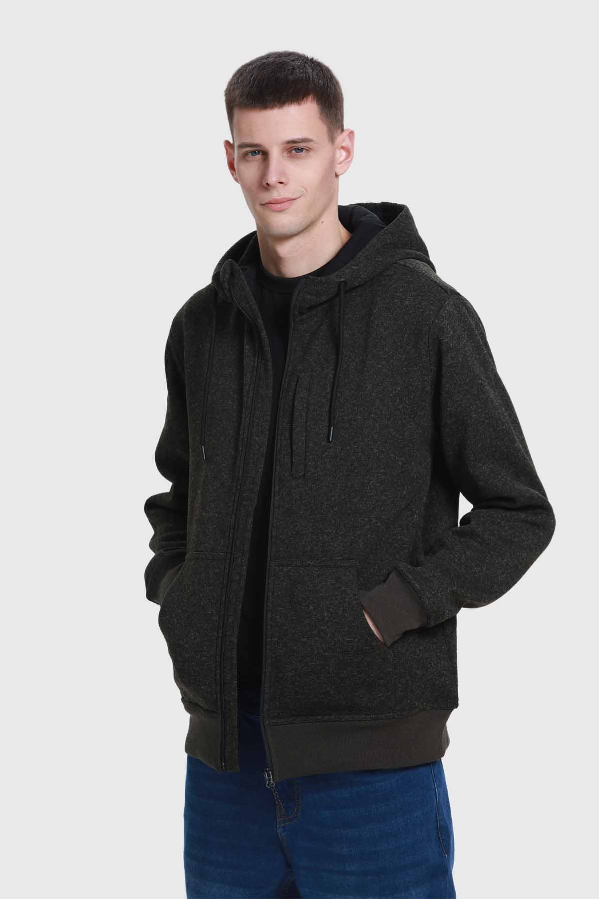 Polar Hombre Hoodie Verde Militar - Image 2