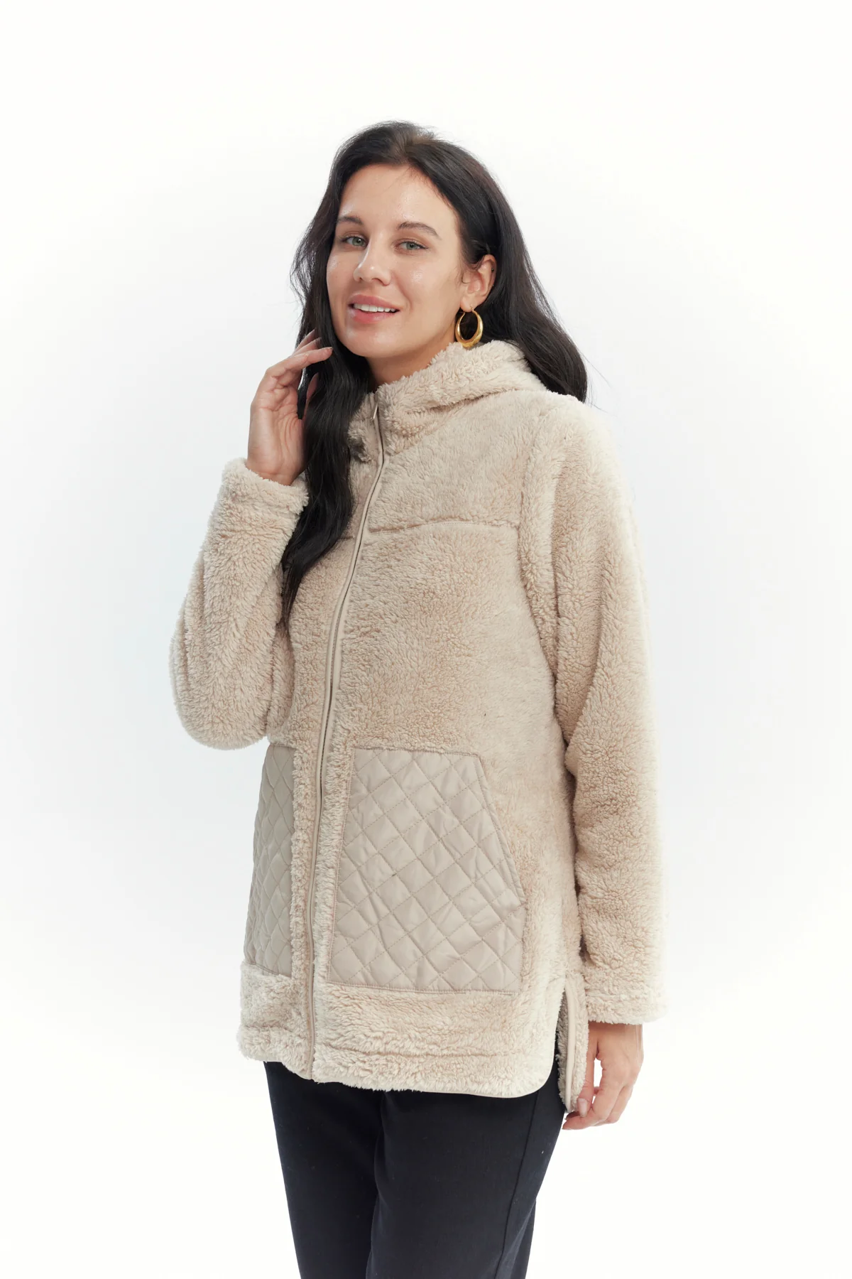Polar Mujer Corderito Beige - Image 2