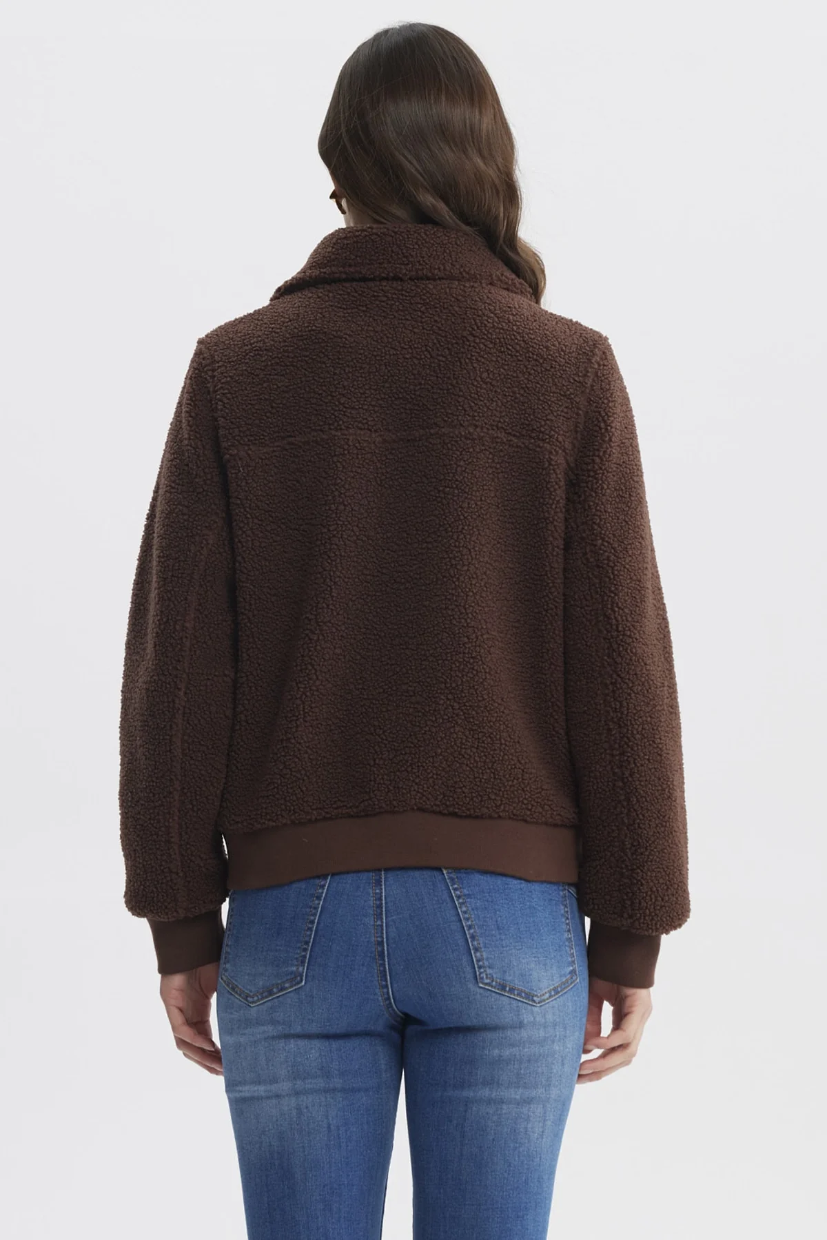 Polar Mujer Cuello Camisero Café Claro - Image 3