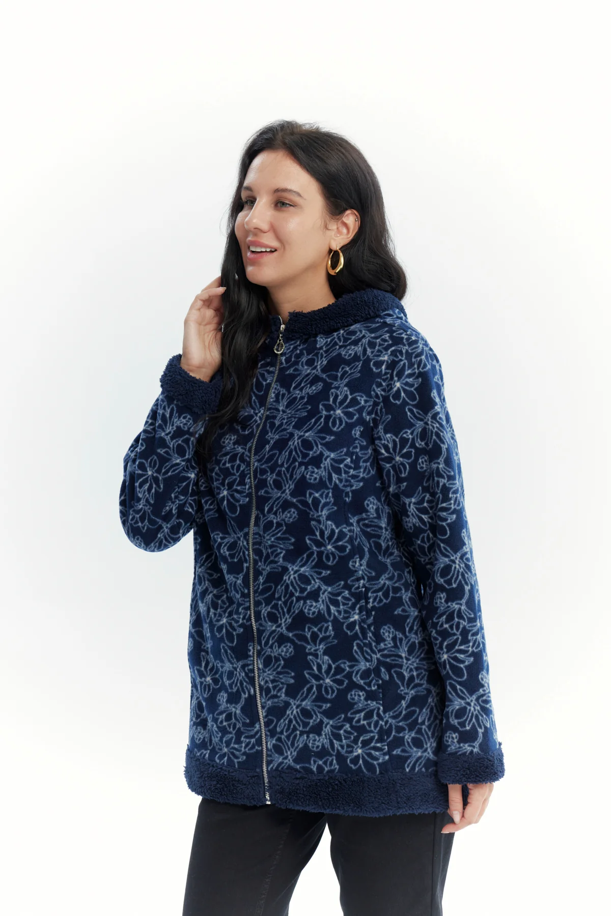 Polar Mujer Full Print Azul Oscuro - Image 2