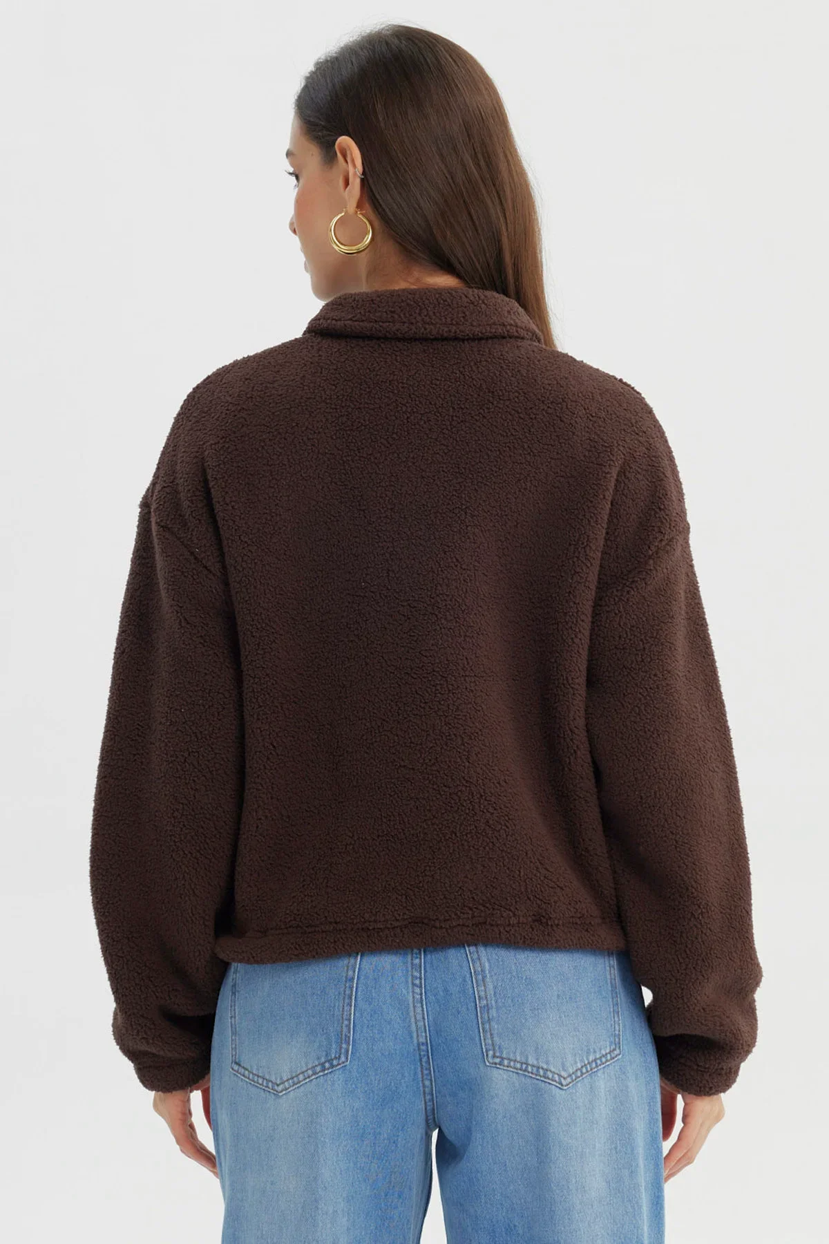 Polar Mujer Hoodie Chocolate - Image 3