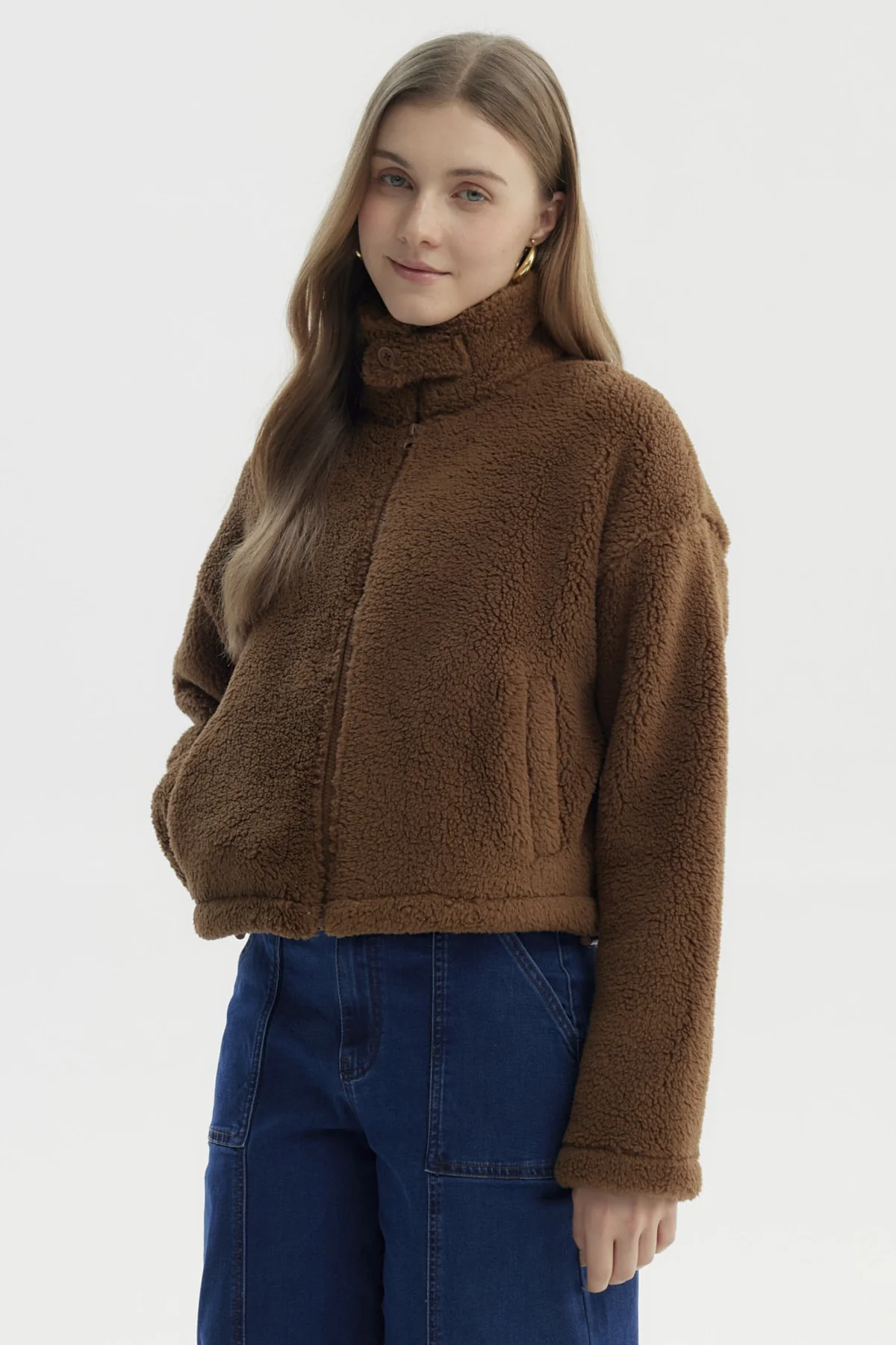Polar Mujer Peludo Camel Oscuro - Image 2