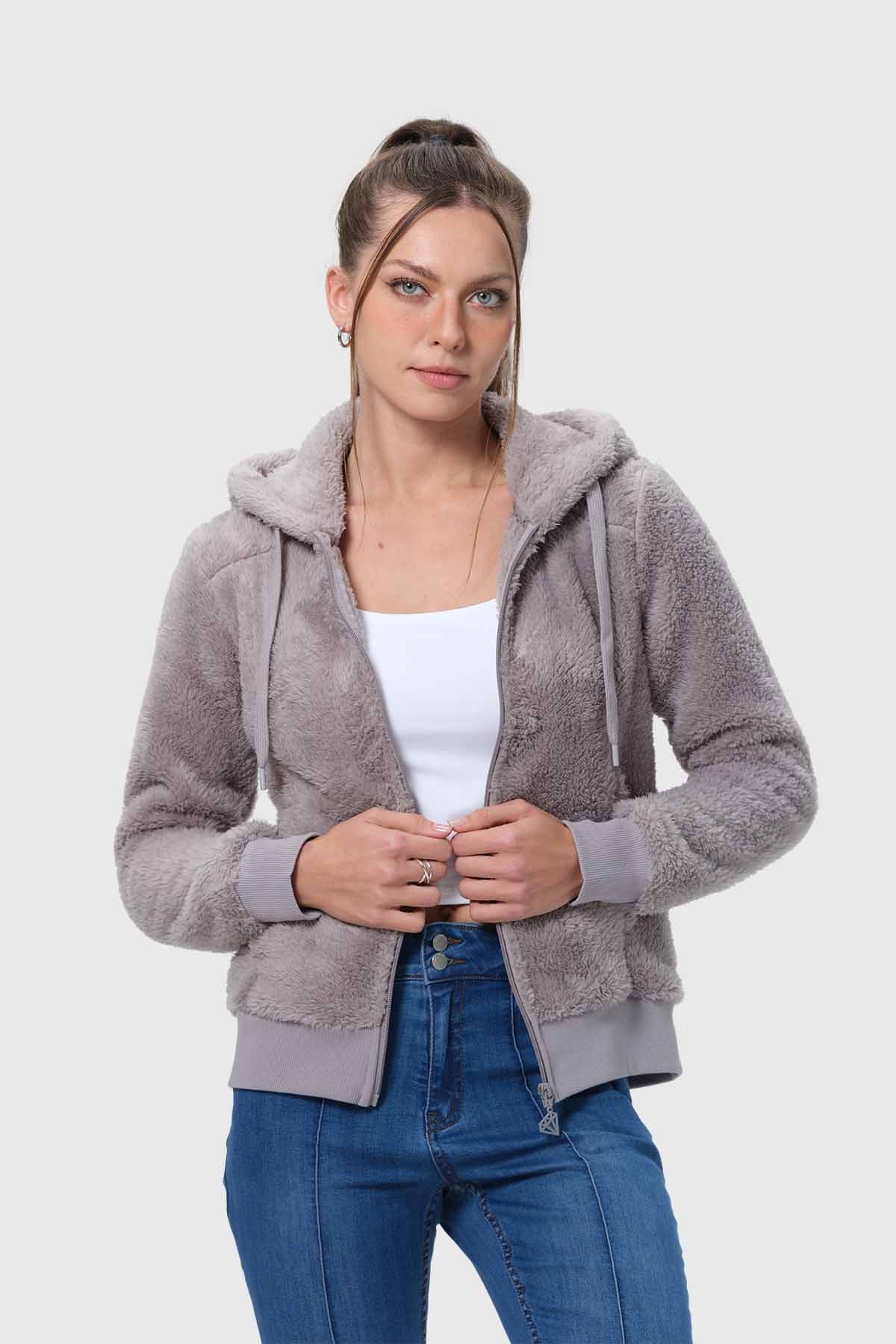 Polar Mujer Peludo Gris - Image 2