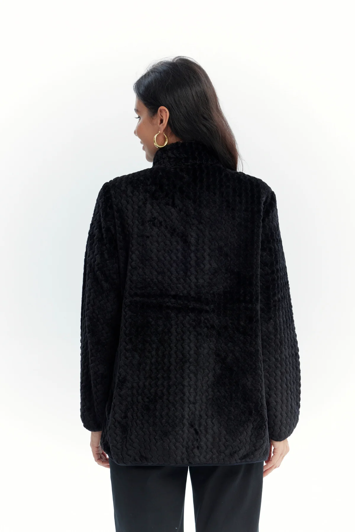 Polar Mujer Textura Negro - Image 3