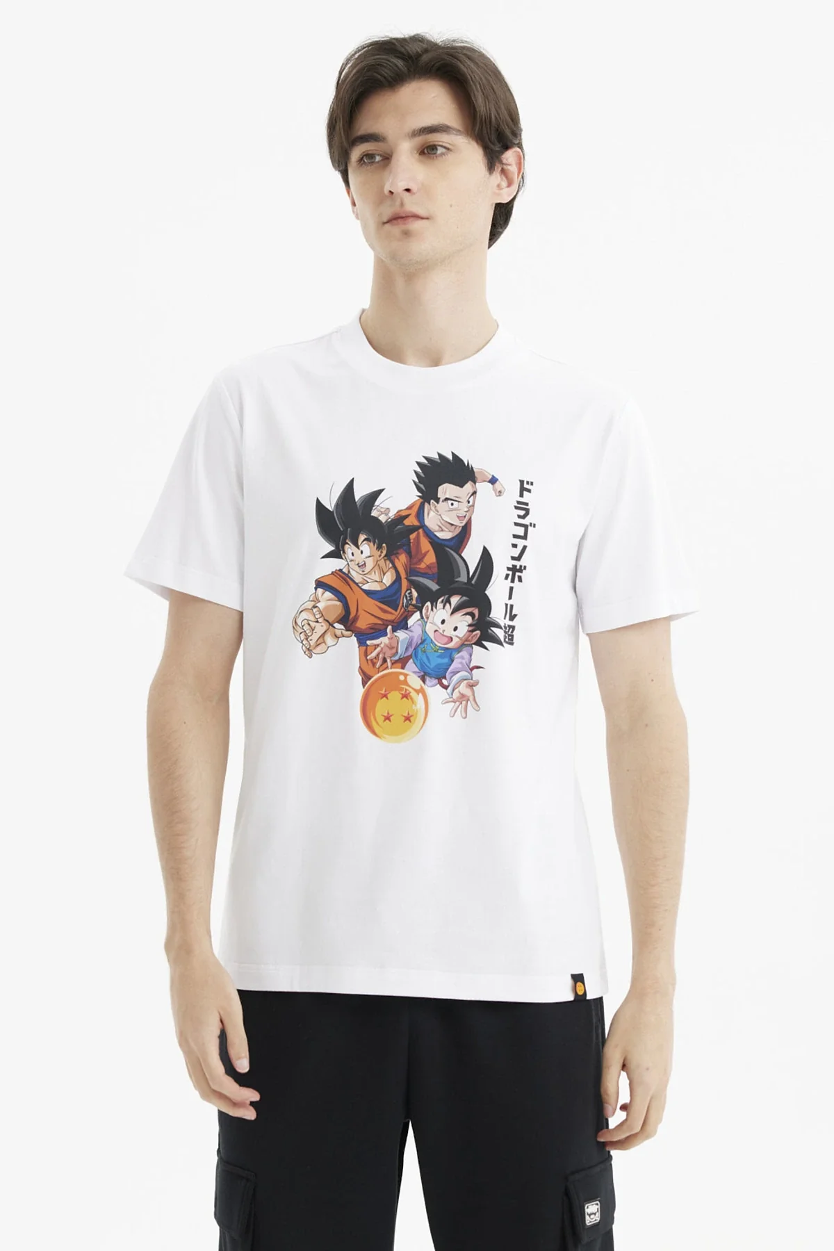 Polera Hombre Dragon Blanco