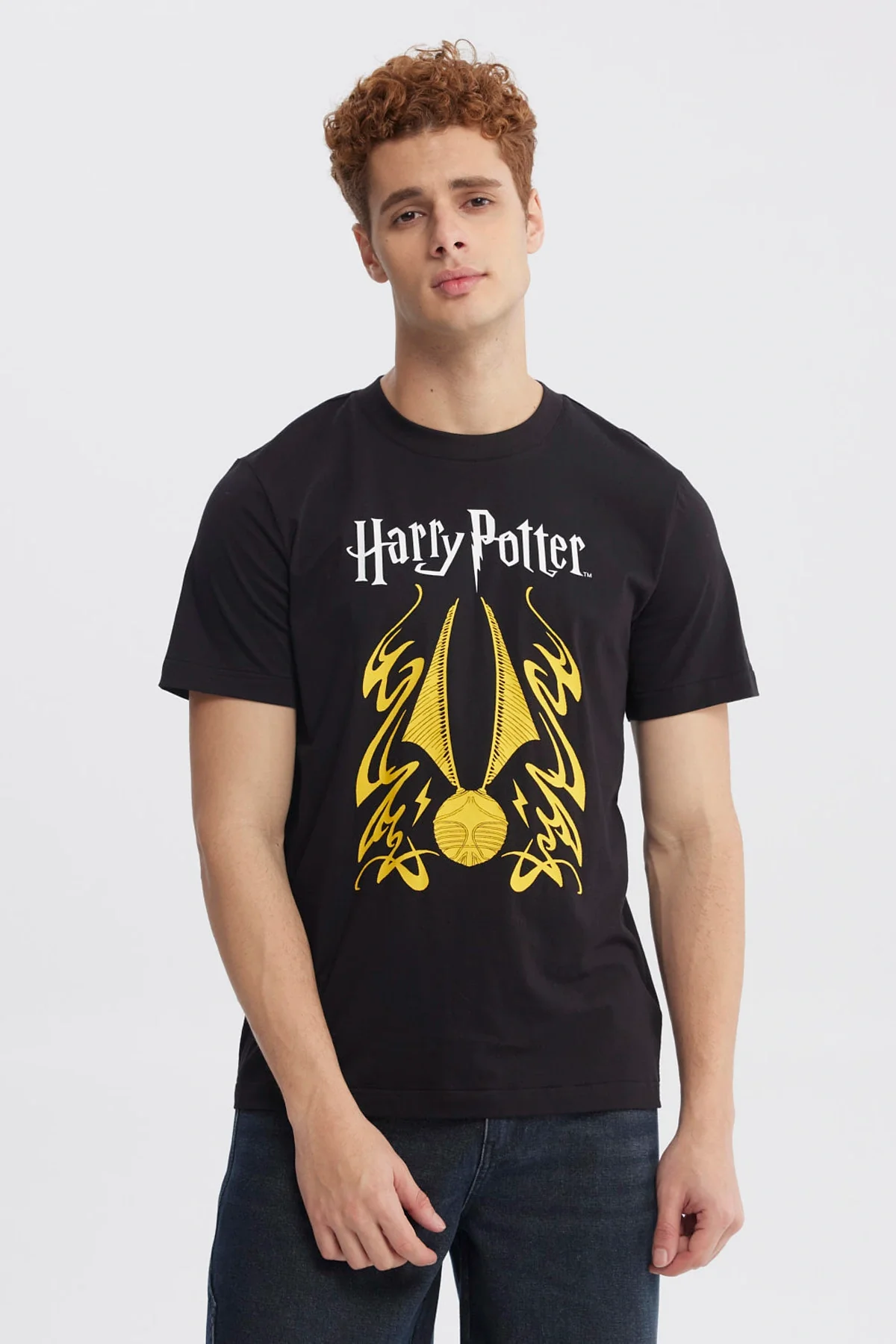 Polera Hombre Harry Potter Negro