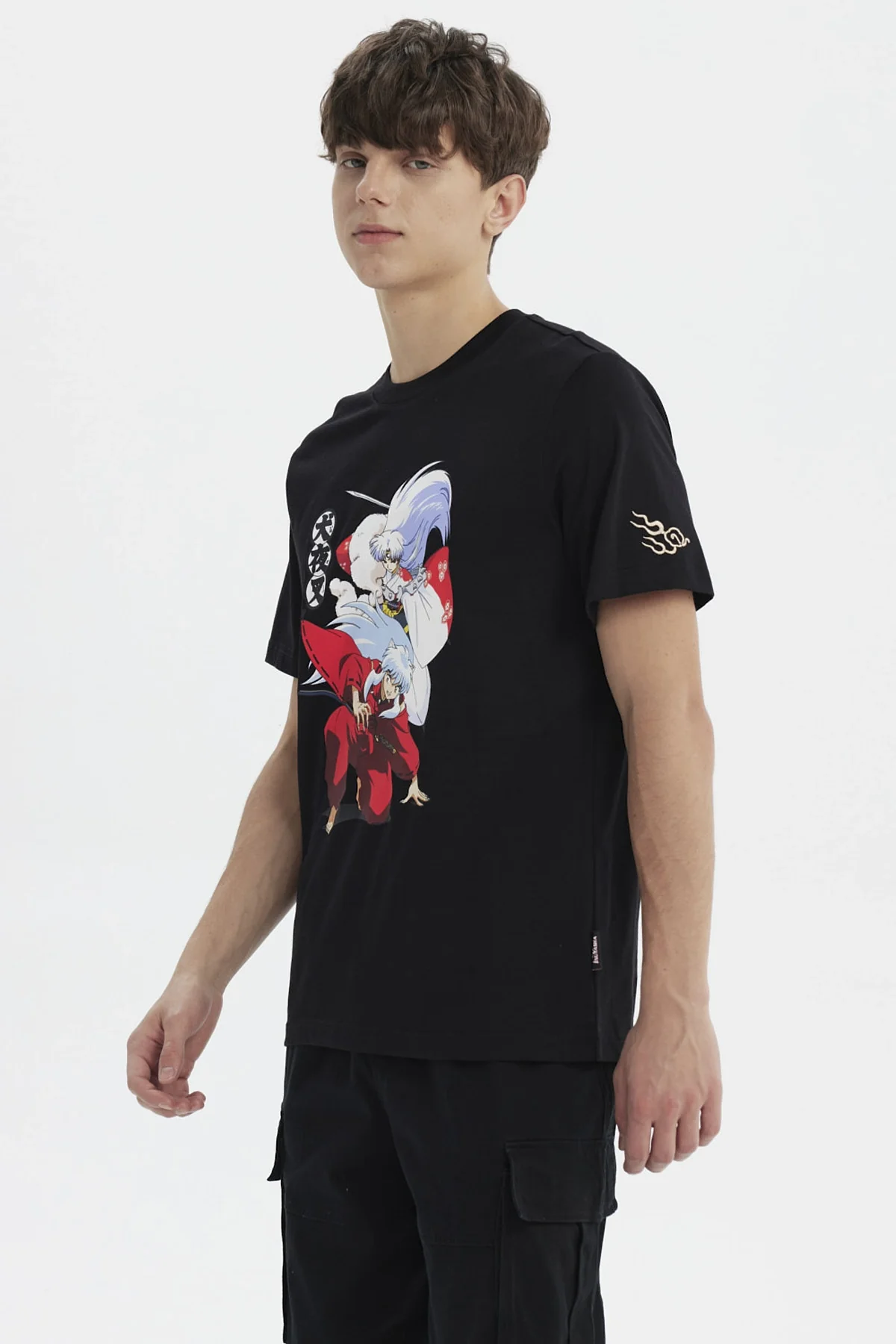 Polera Hombre Inuyasha Negro - Image 2