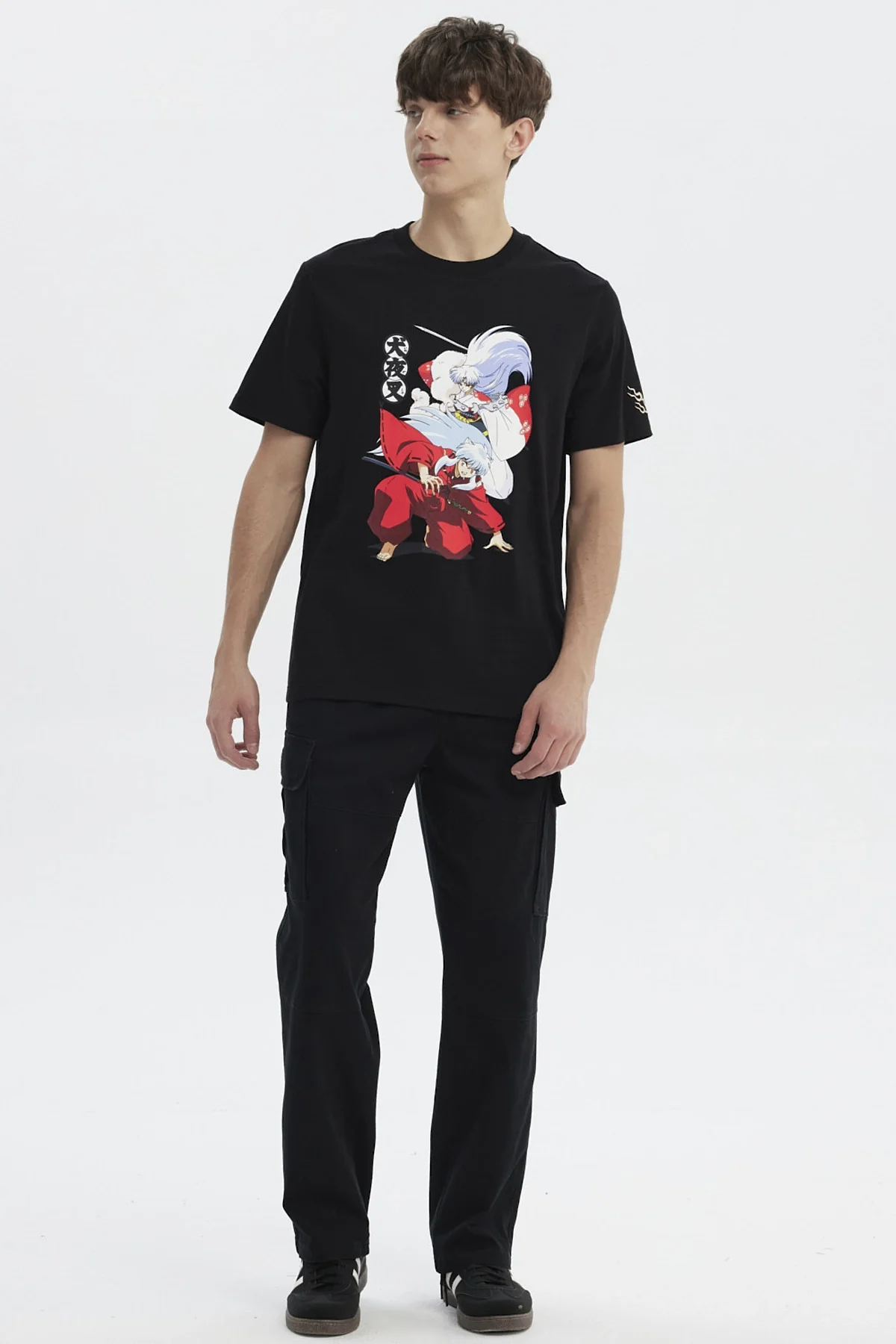 Polera Hombre Inuyasha Negro - Image 4