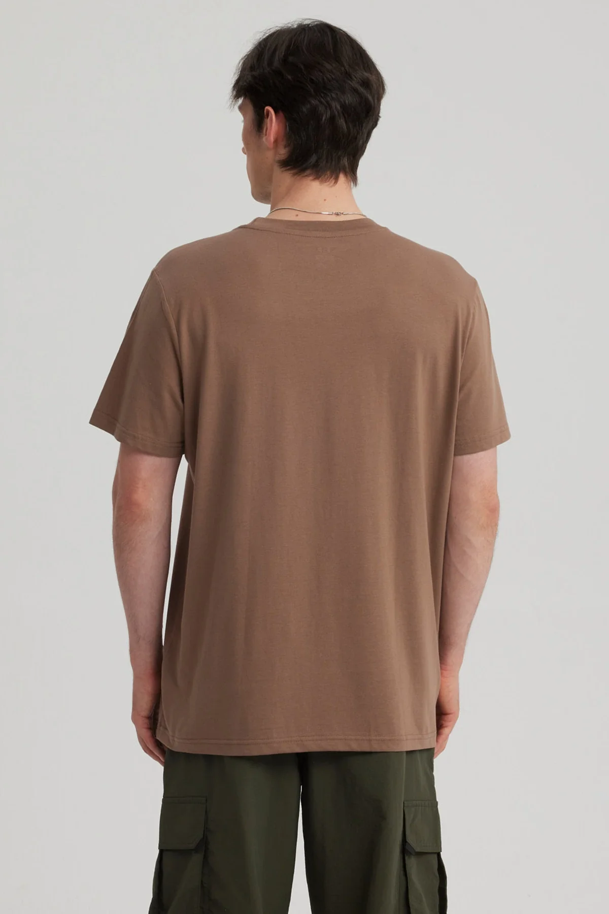 Polera Hombre Regular Fit Básica Café - Image 3