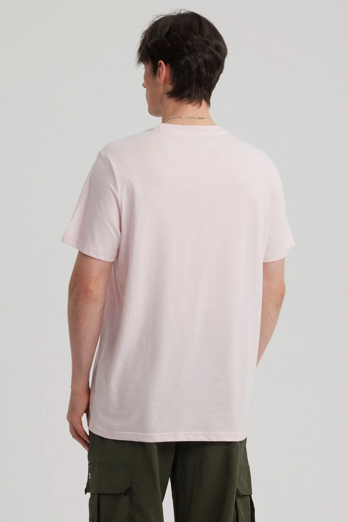 Polera Hombre Long Fit Básica Rosado Claro - Image 3