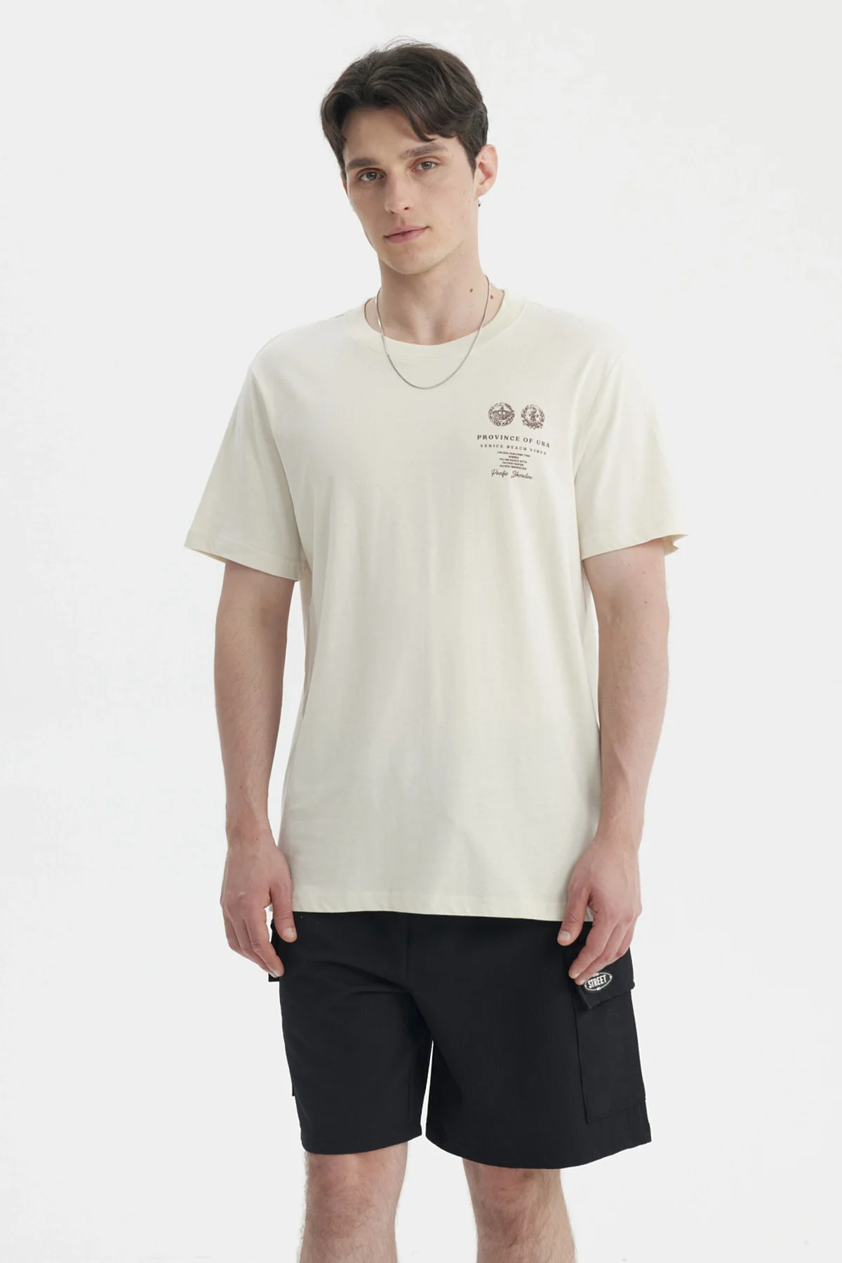 Polera Hombre Oversize Beige