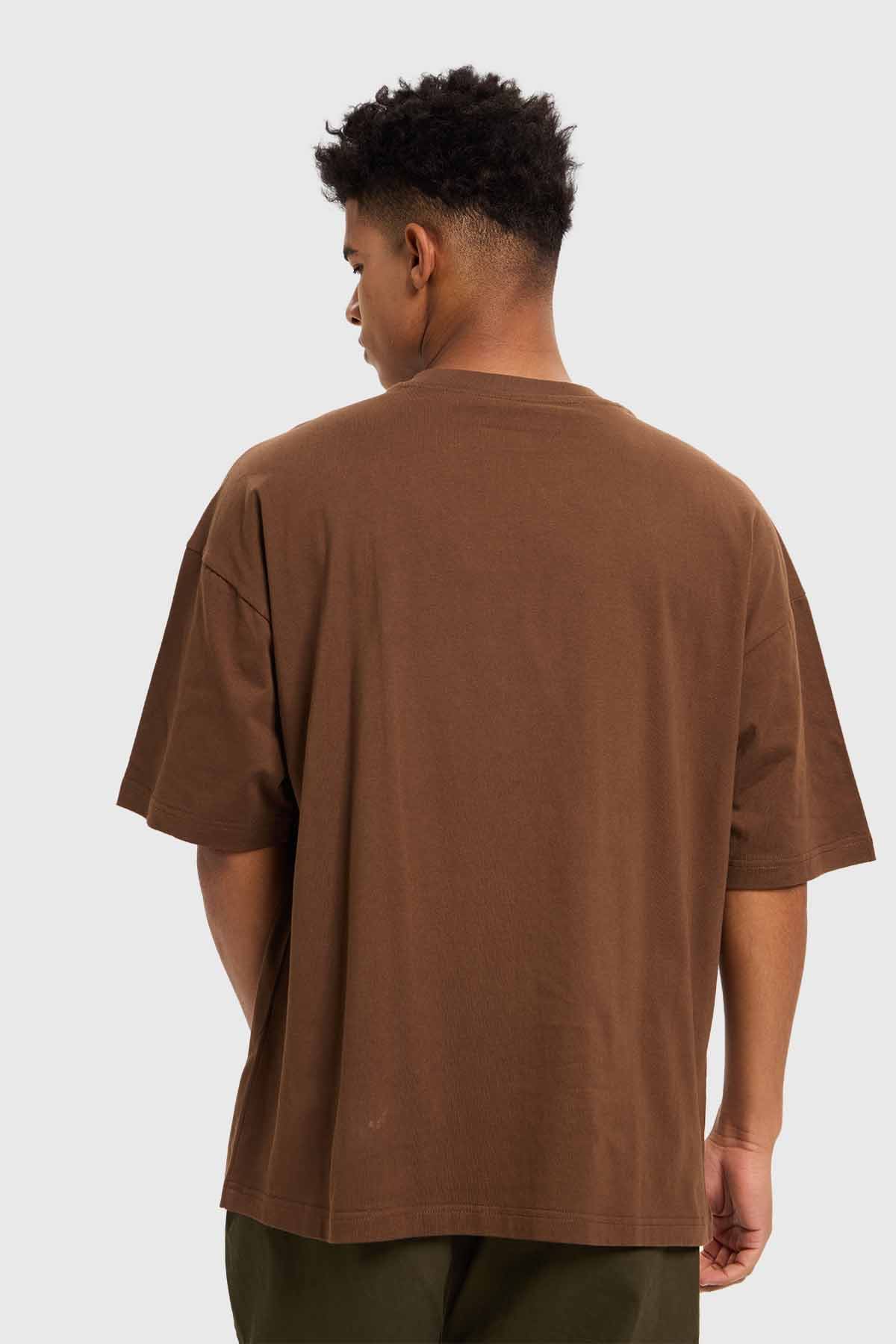 Polera Hombre Oversize Chocolate - Image 3