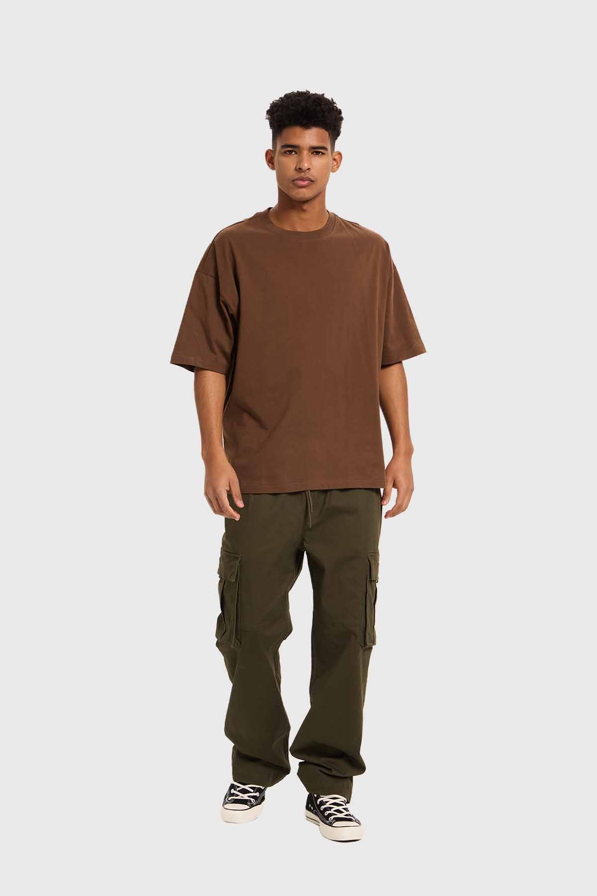 Polera Hombre Oversize Chocolate - Image 4