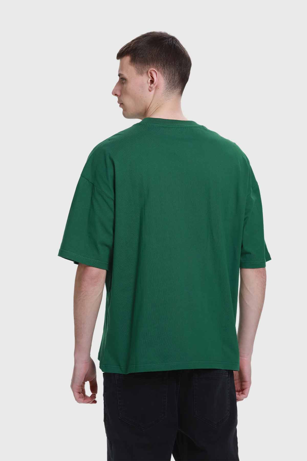 Polera Hombre Oversize Verde - Image 3