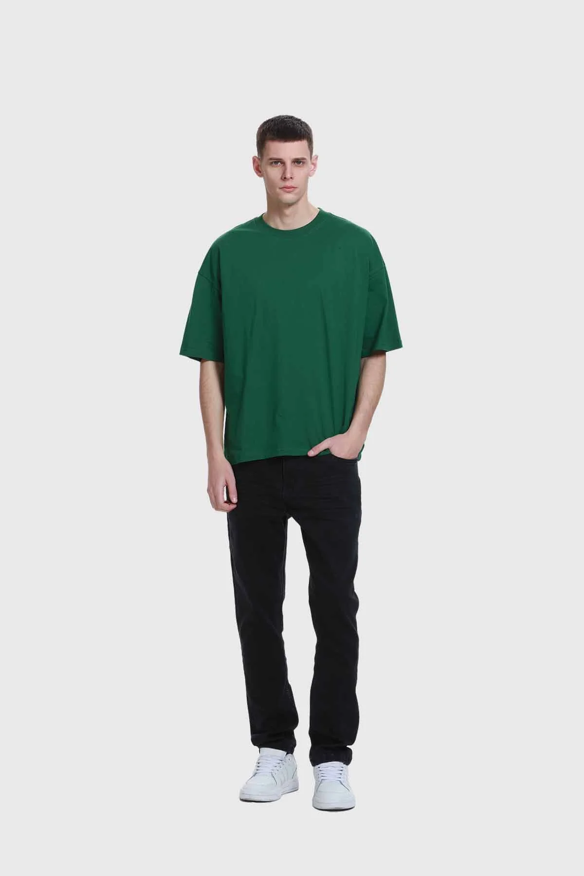 Polera Hombre Oversize Verde - Image 4