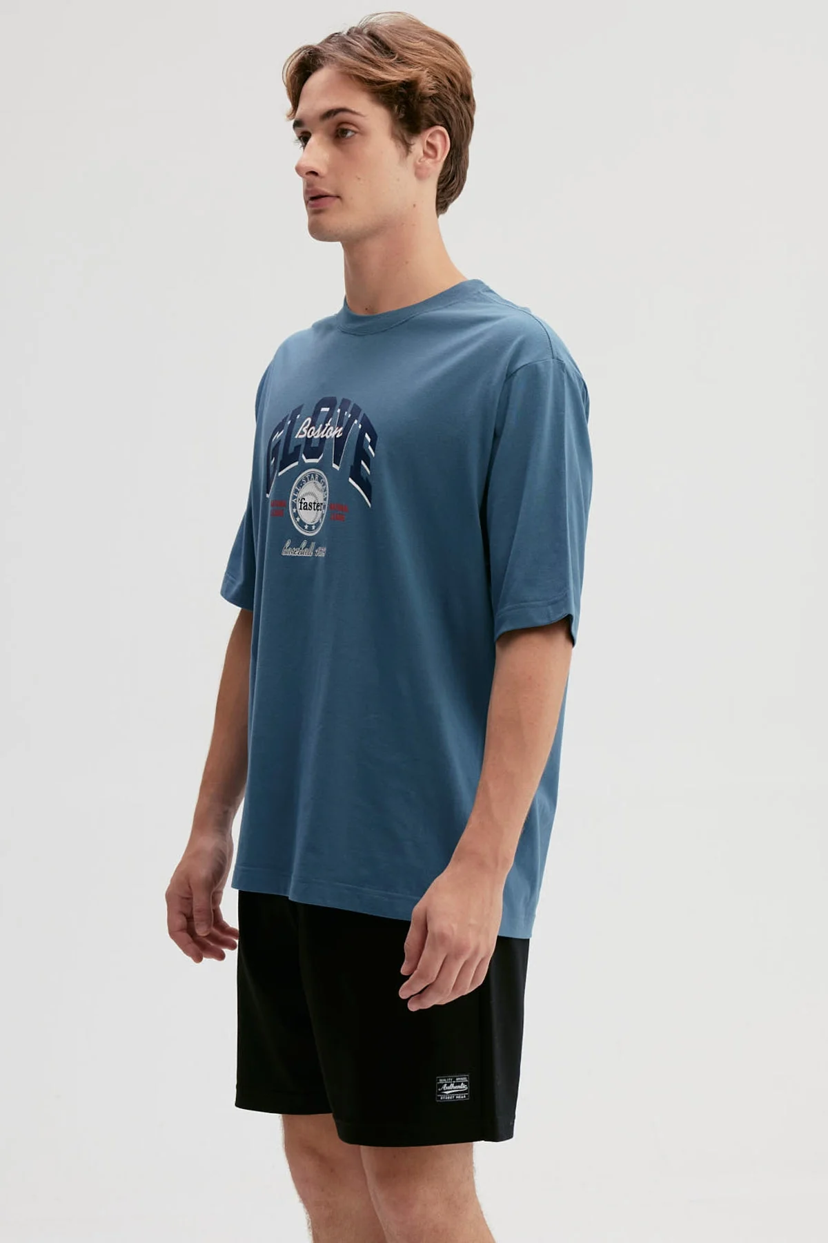 Polera Hombre Print Azul Piedra - Image 2