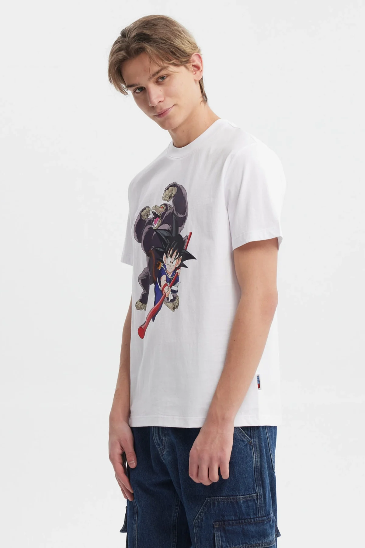 Polera Hombre Print Frontal Dragon Ball Blanco - Image 2