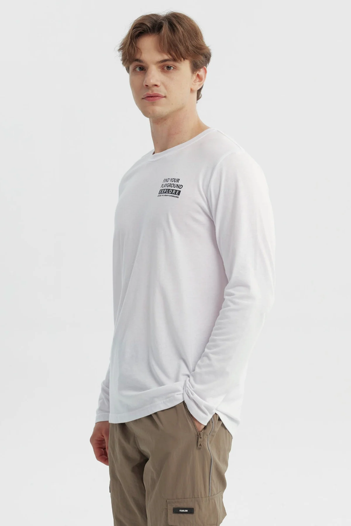 Polera Hombre Slim Blanco - Image 2