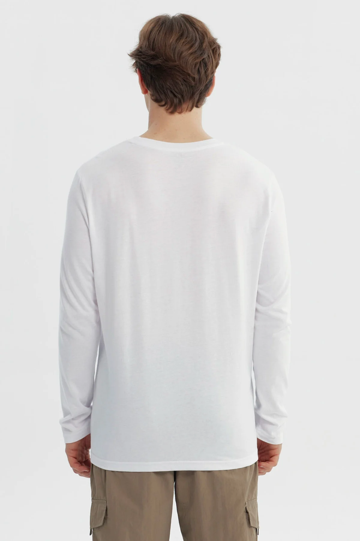 Polera Hombre Slim Blanco - Image 3