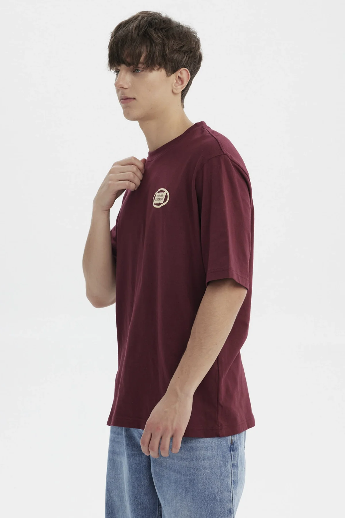 Polera Hombre Slim Burdeo - Image 2