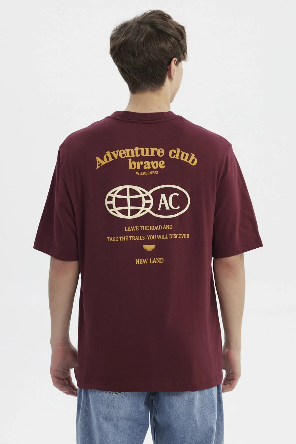 Polera Hombre Slim Burdeo - Image 3