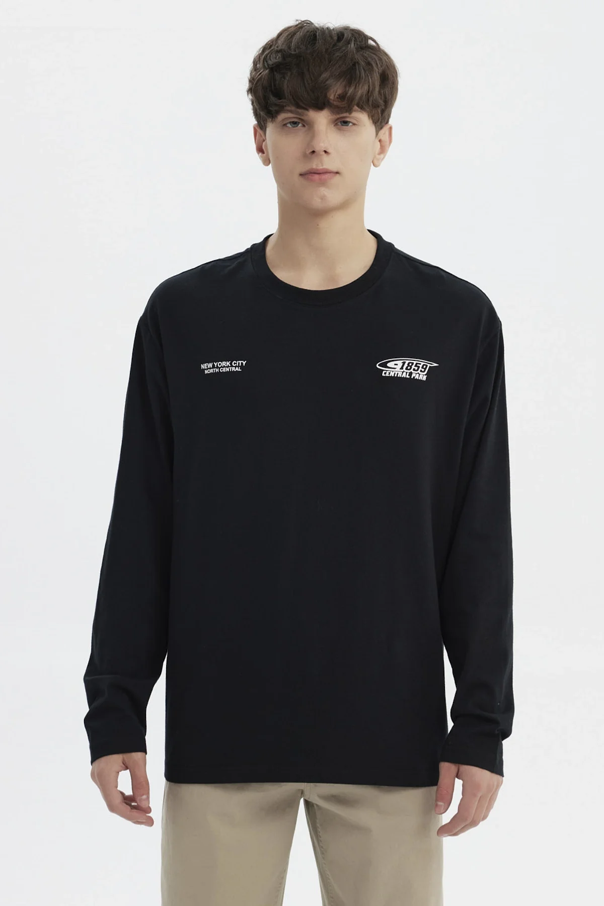 Polera Hombre Slim Negro
