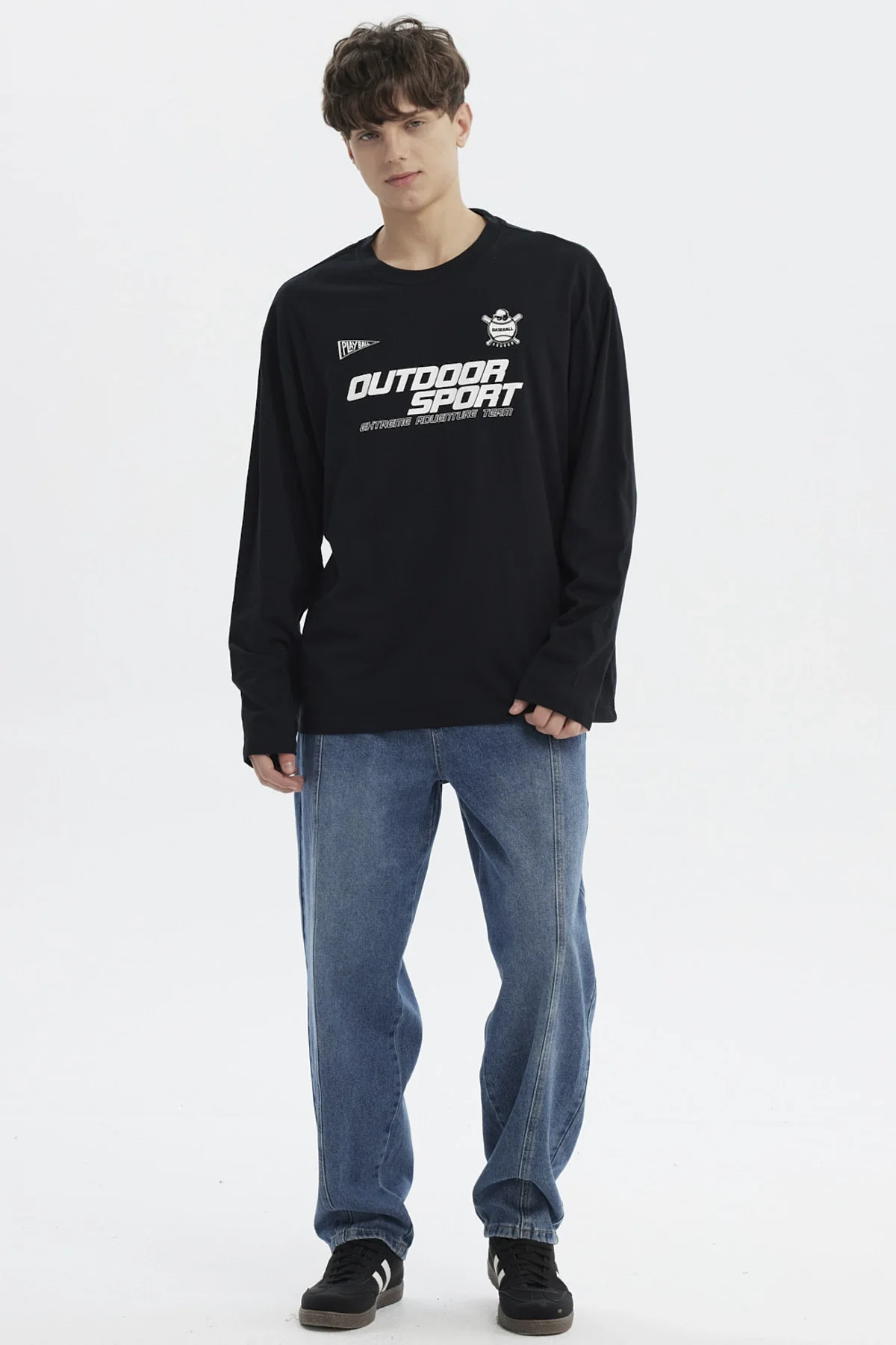 Polera Hombre Slim Negro - Image 4