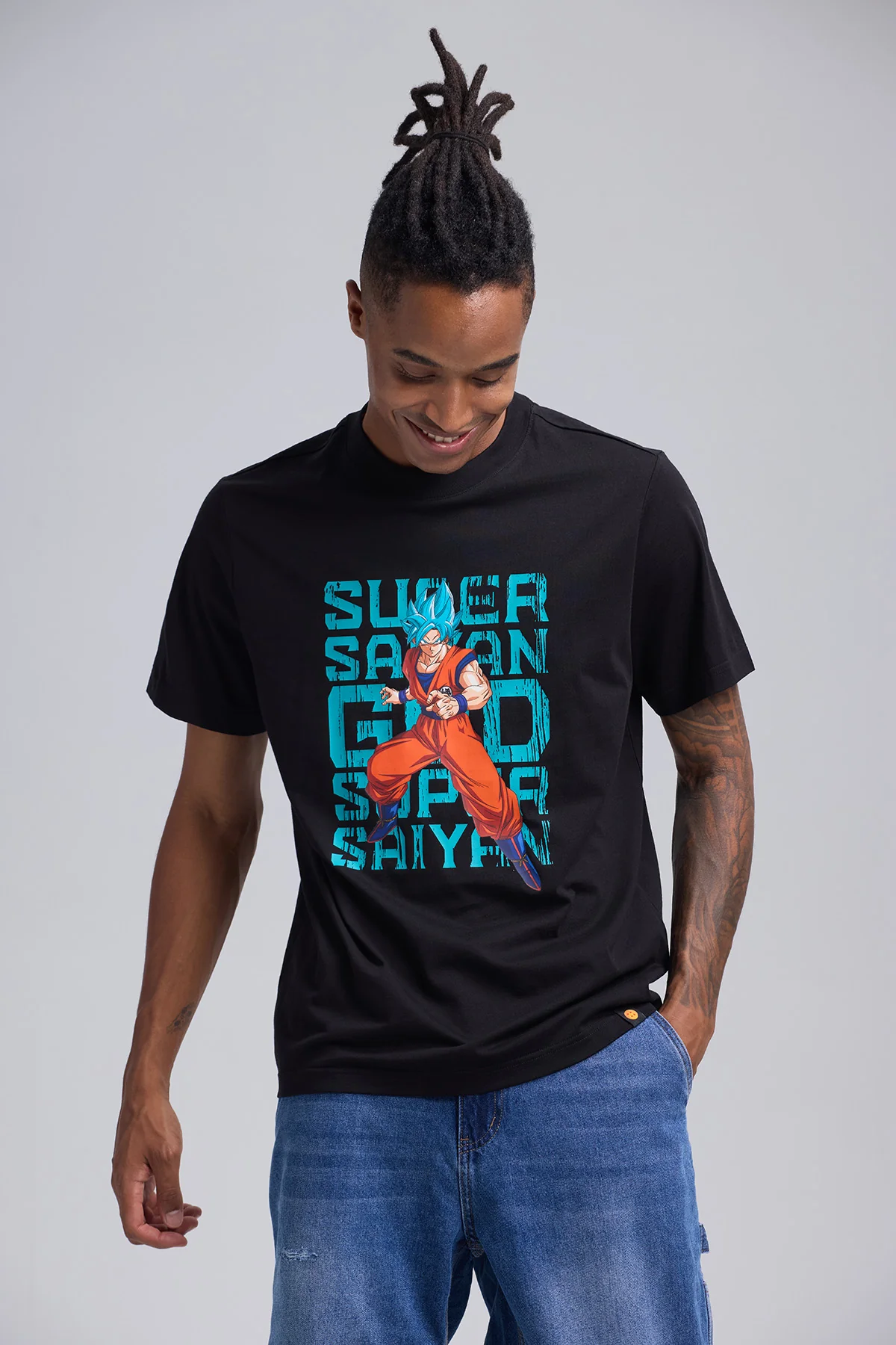 Polera Hombre Super Saiyajin Negro - Image 2