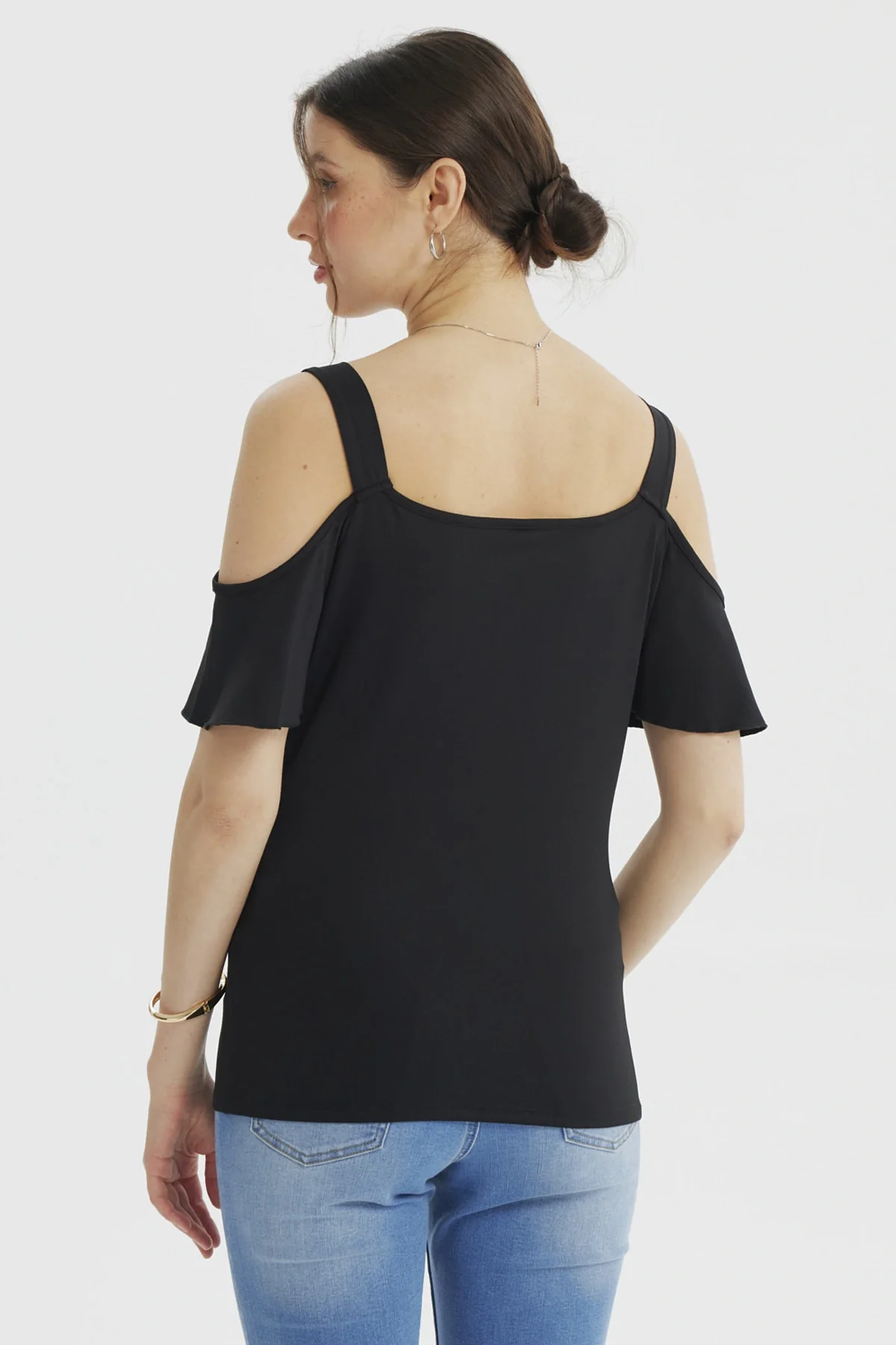 Polera Mujer Ajustado Negro - Image 3