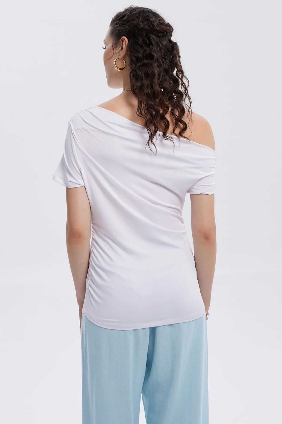 Polera Mujer Bardot Lisa Blanco - Image 3
