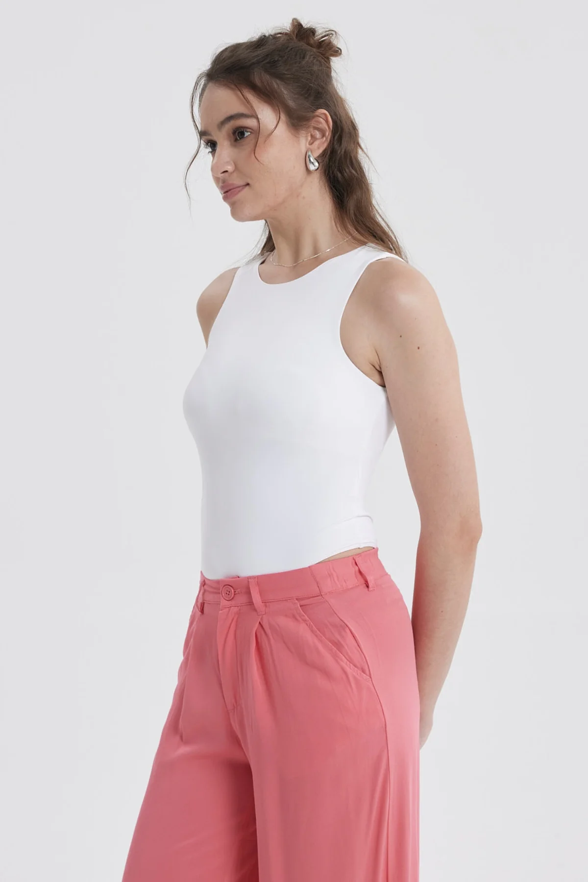 Polera Mujer Body Basic Blanco - Image 2