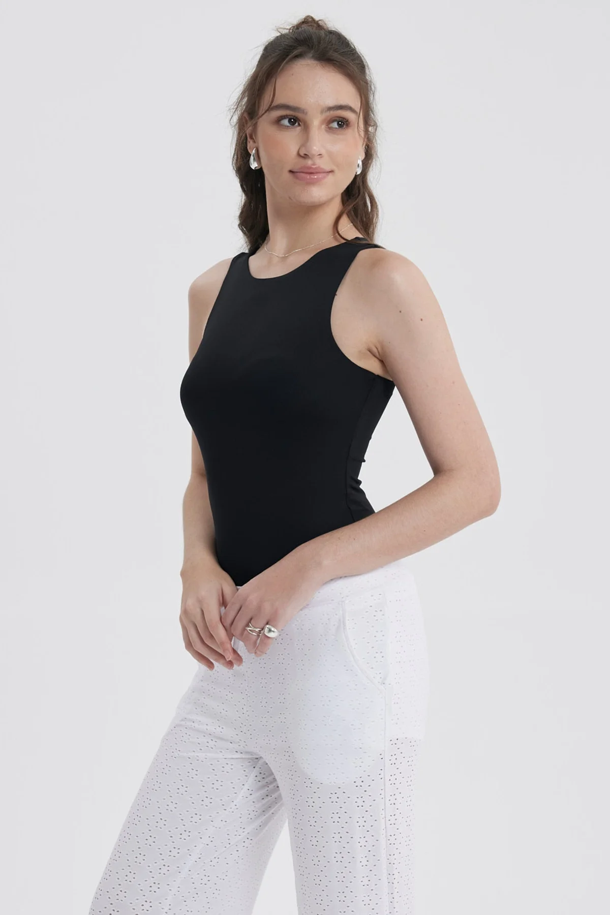 Polera Mujer Body Basic Negro - Image 2