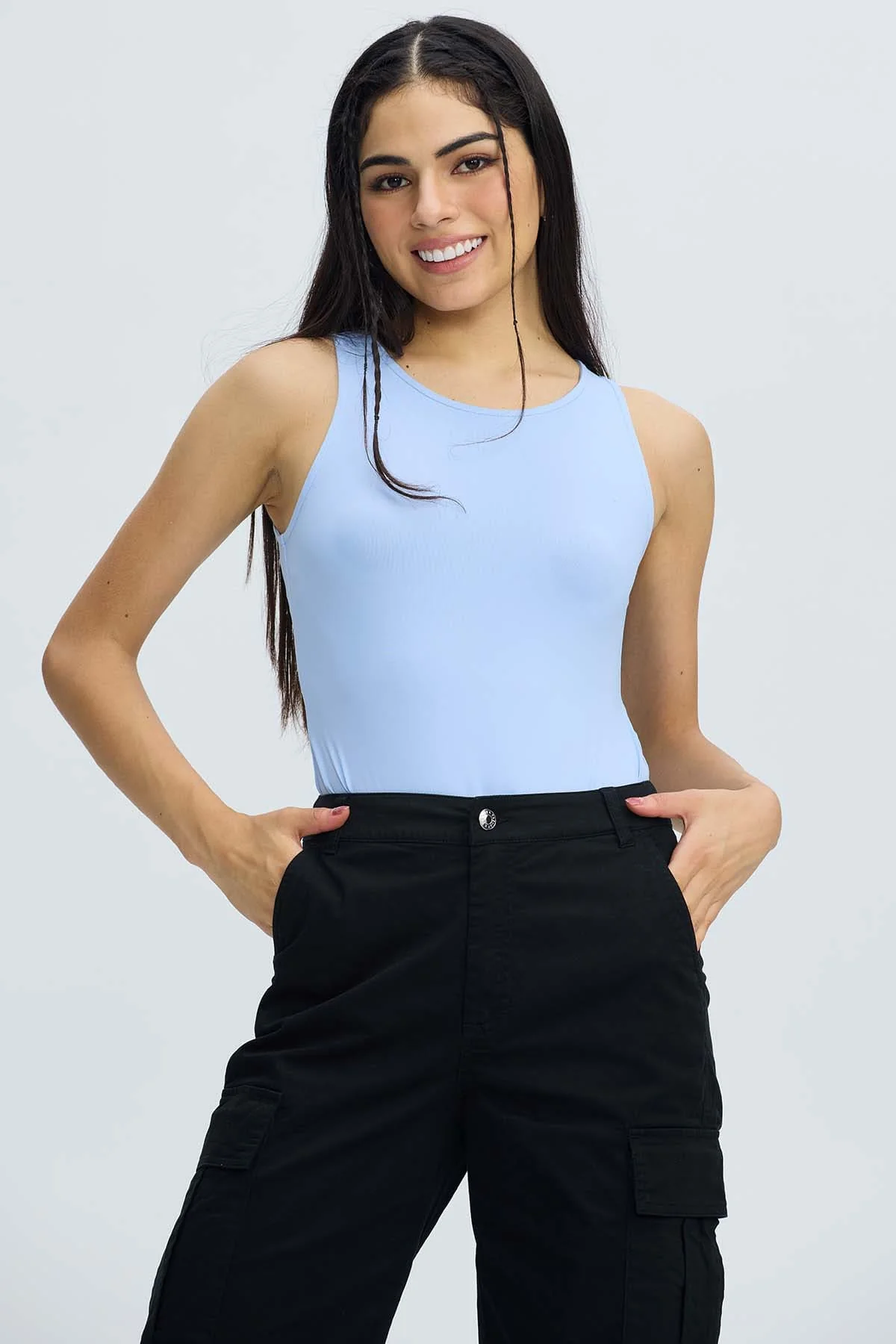 Polera Mujer Body Celeste - Image 2