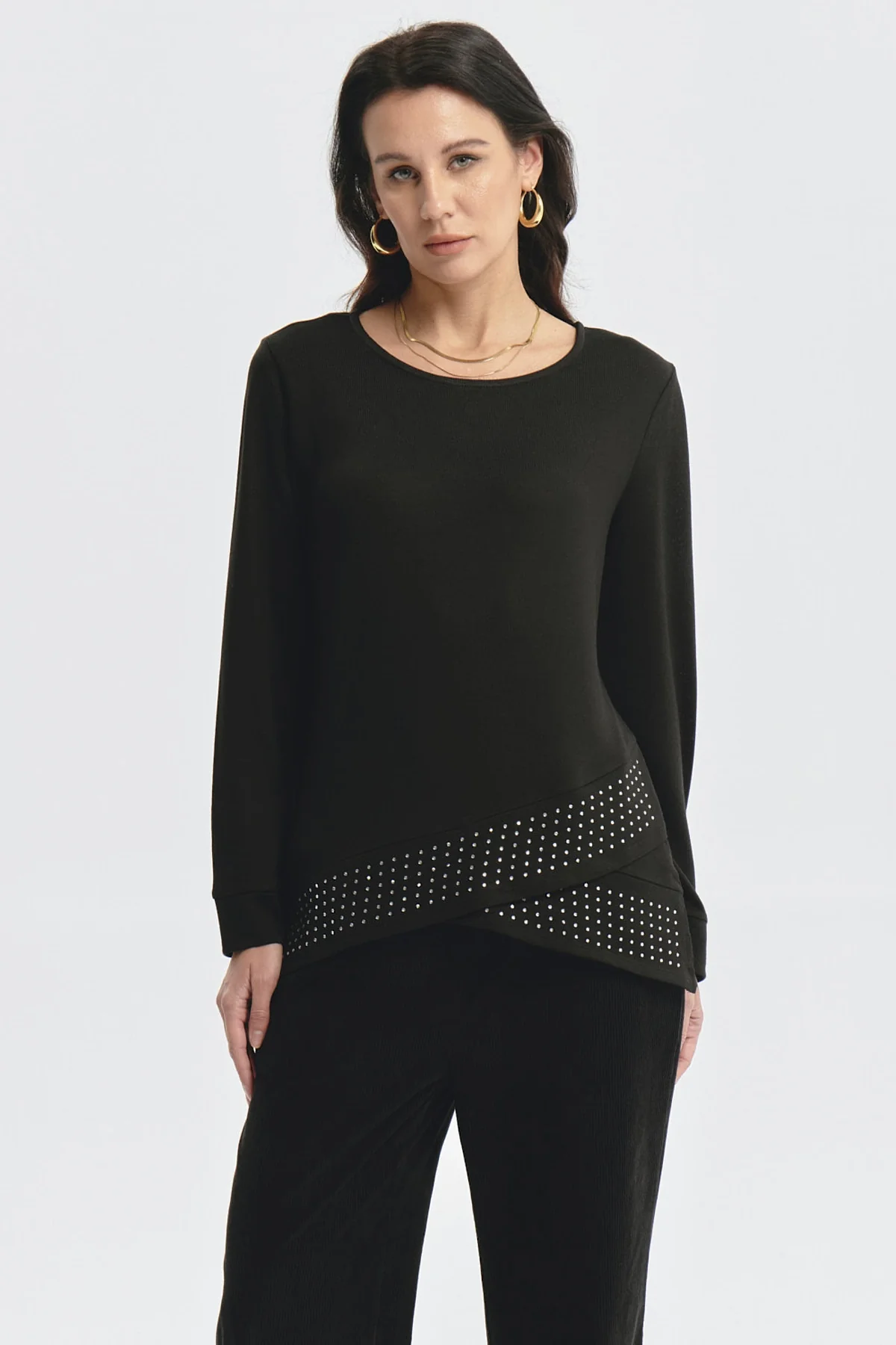 Polera Mujer Camman Detalle Negro