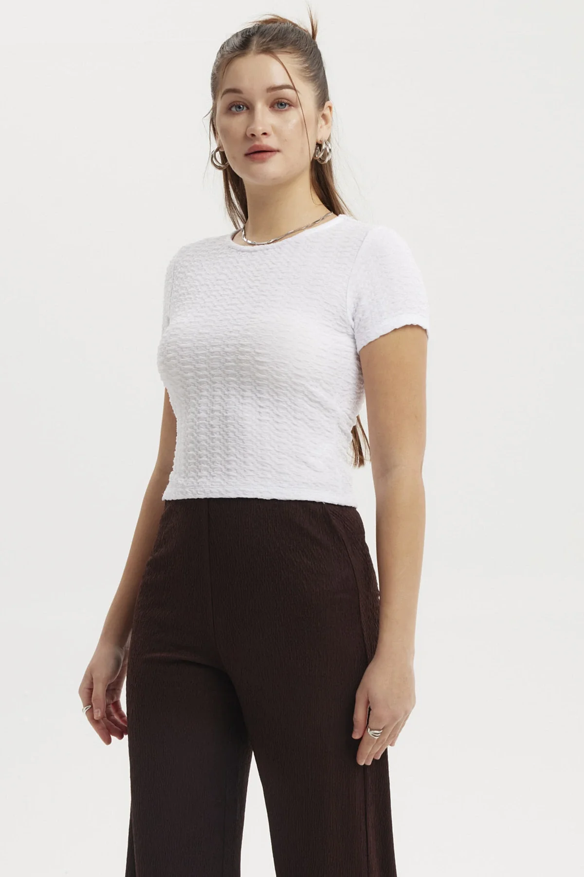 Polera Mujer Lisa Blanco - Image 2