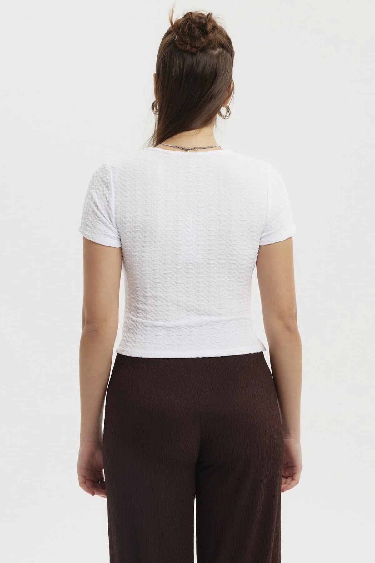 Polera Mujer Lisa Blanco - Image 3