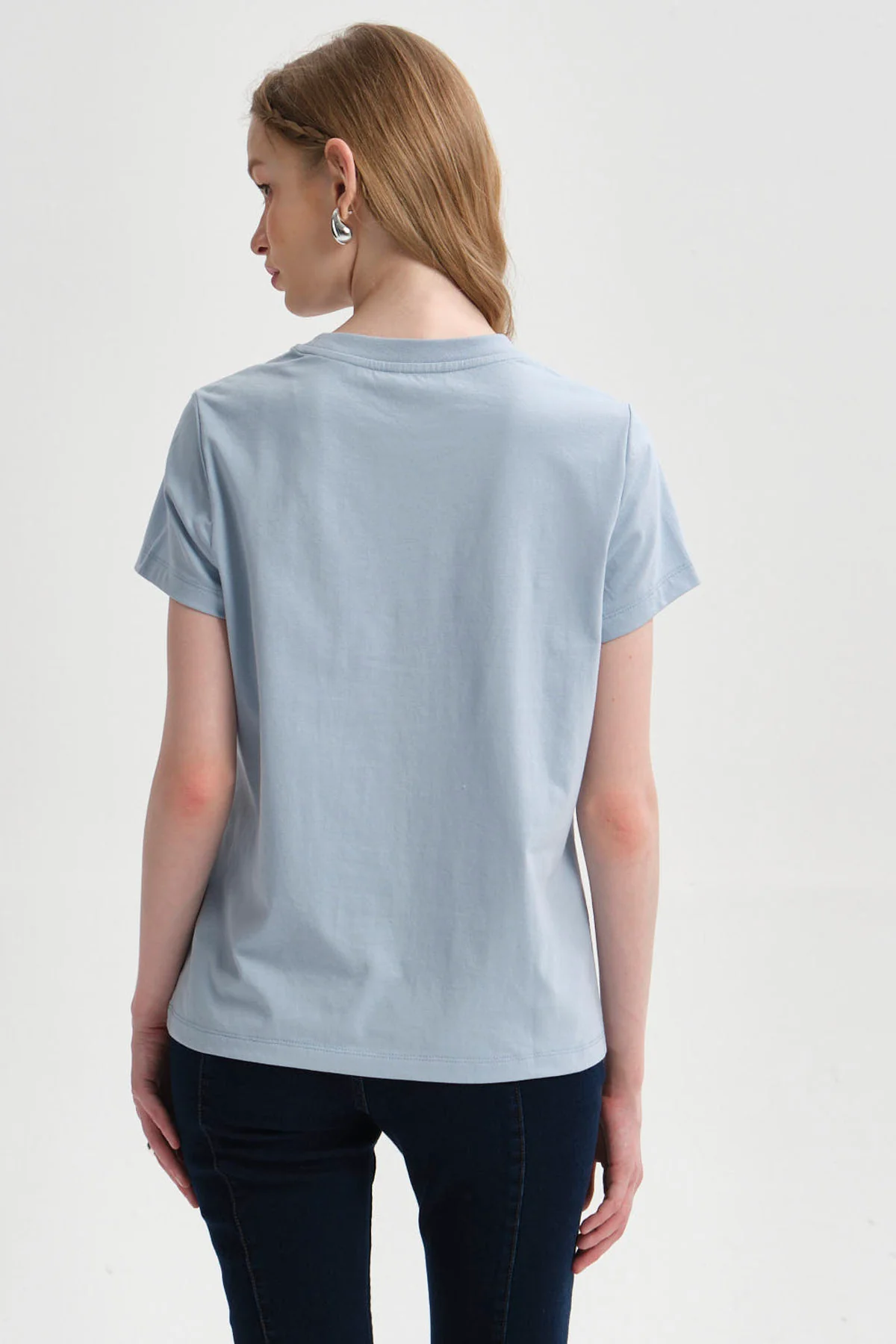 Polera Mujer Lisa Celeste - Image 3