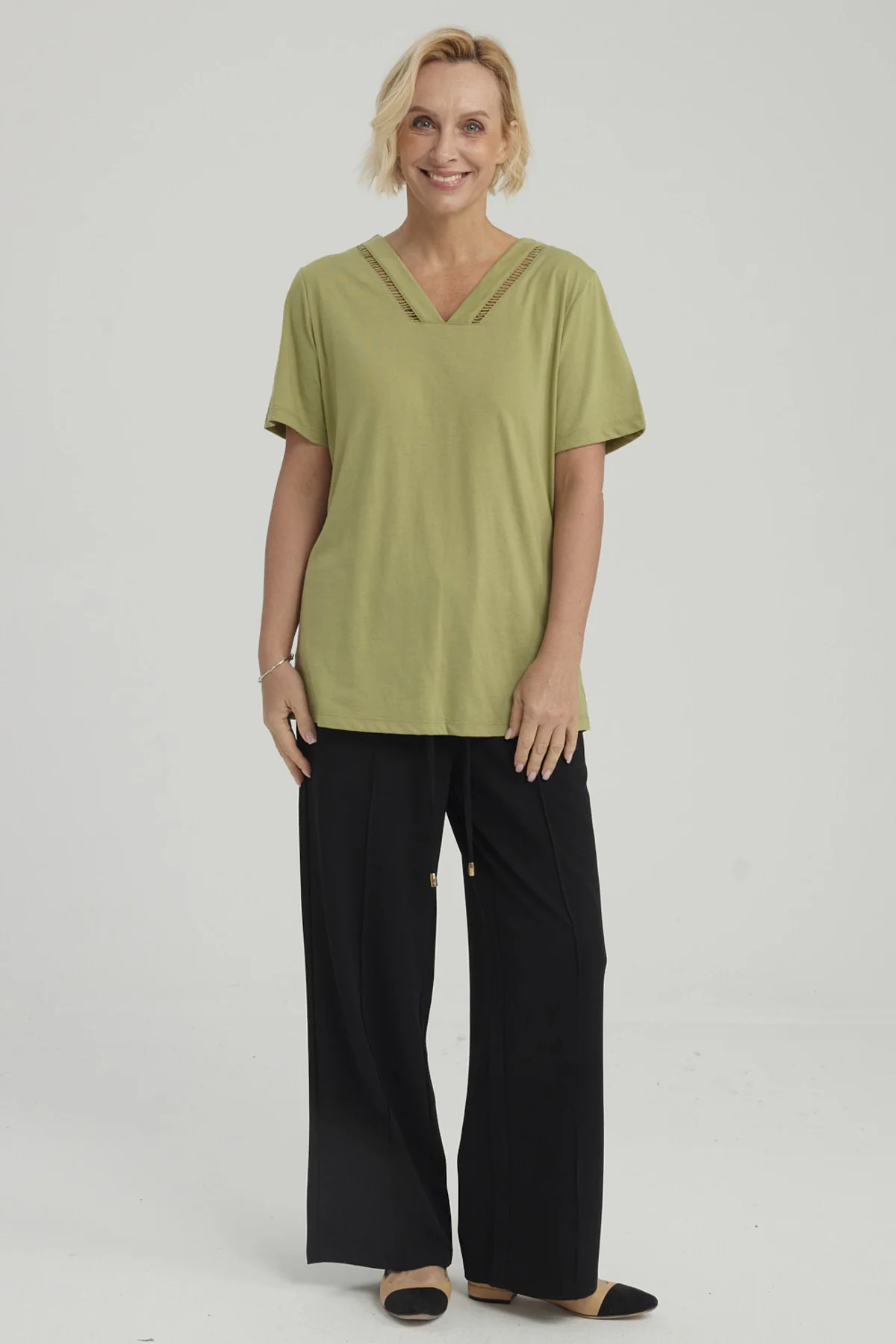 Polera Mujer Lisa Verde Claro - Image 4