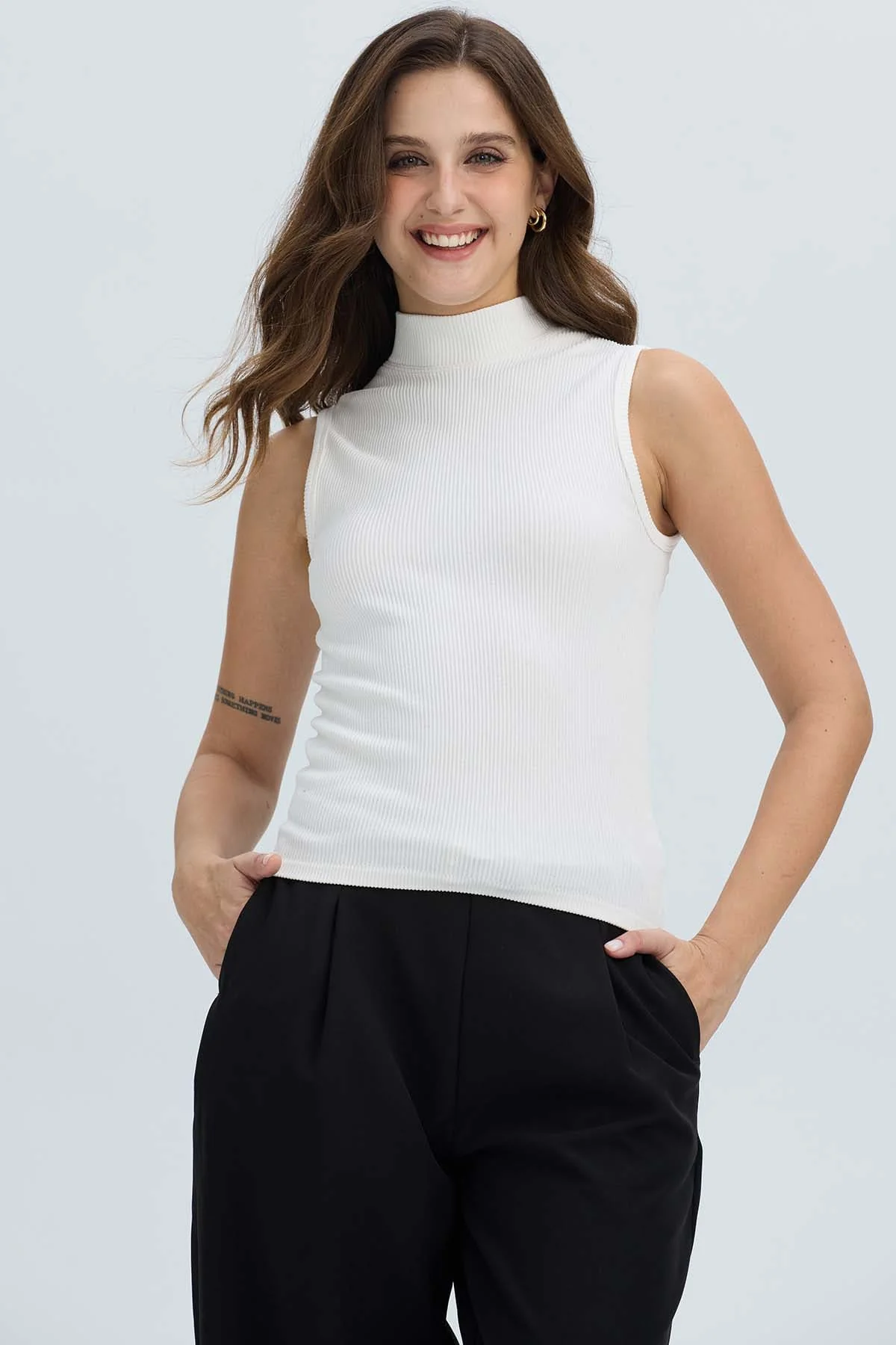 Polera Mujer Rib Crudo - Image 2