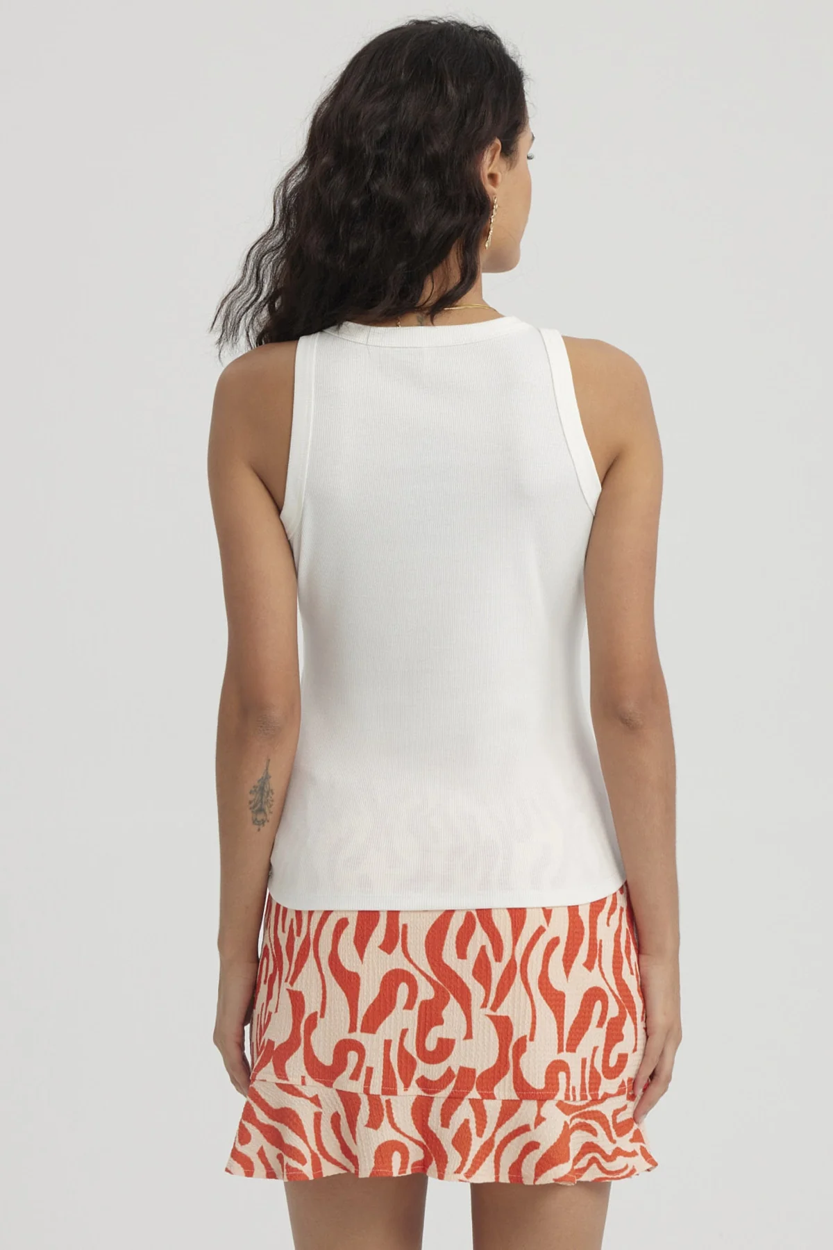 Polera Mujer Rib Grueso Crudo - Image 3