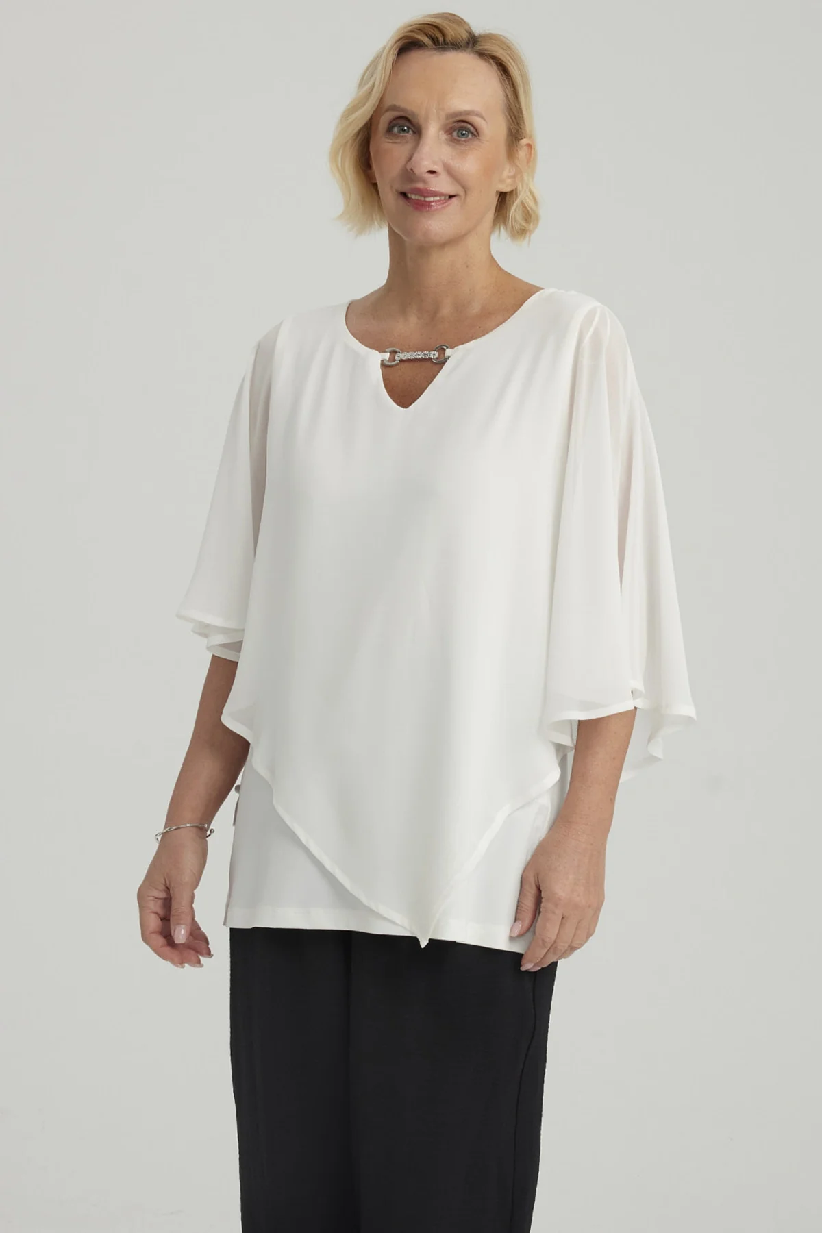 Polera Mujer Sin Hombros Y Pabilo Crudo - Image 2