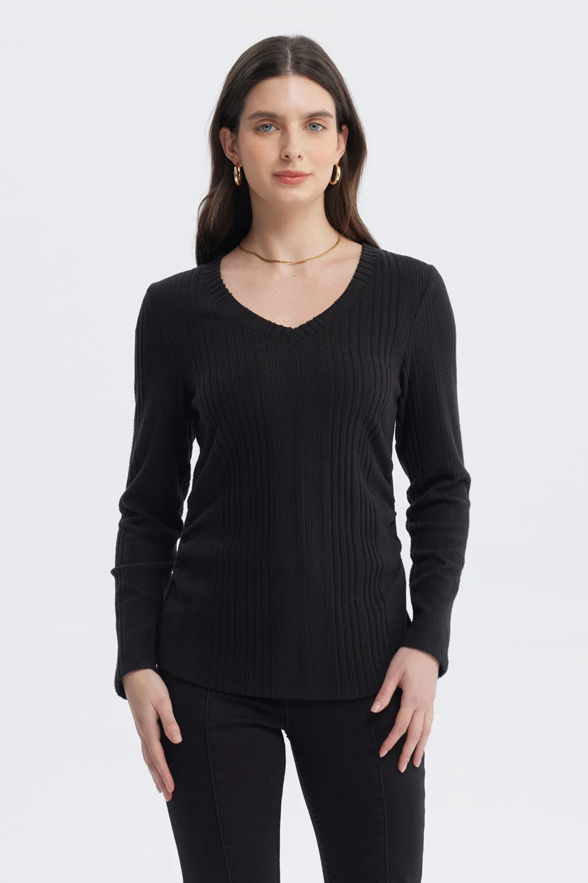 Polera Mujer Slim Negro