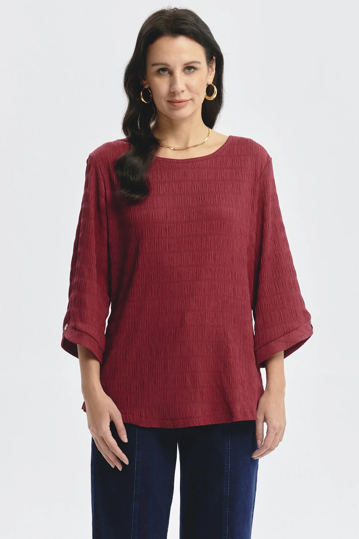 Polera Mujer Slim Rojo