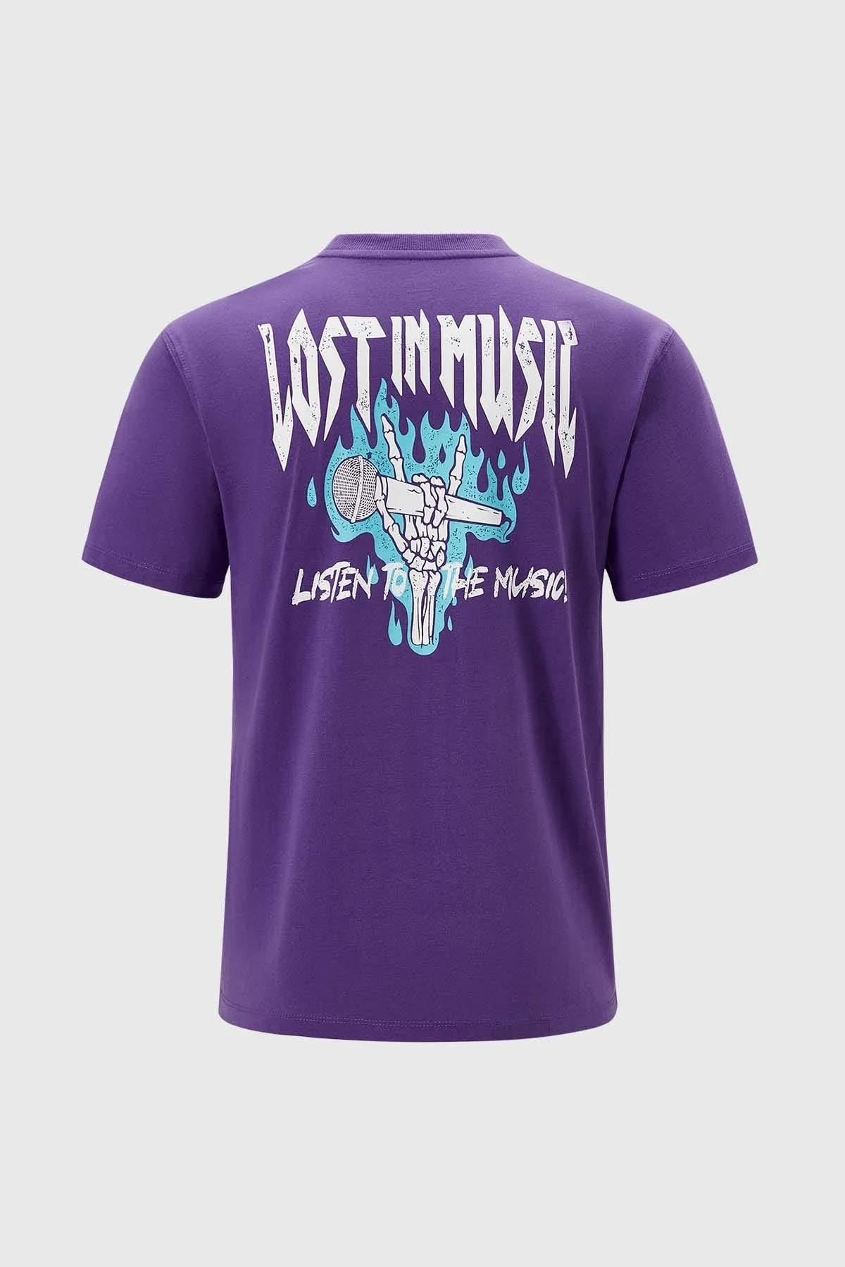 Polera Niño Oversize Estampado Morado - Image 2