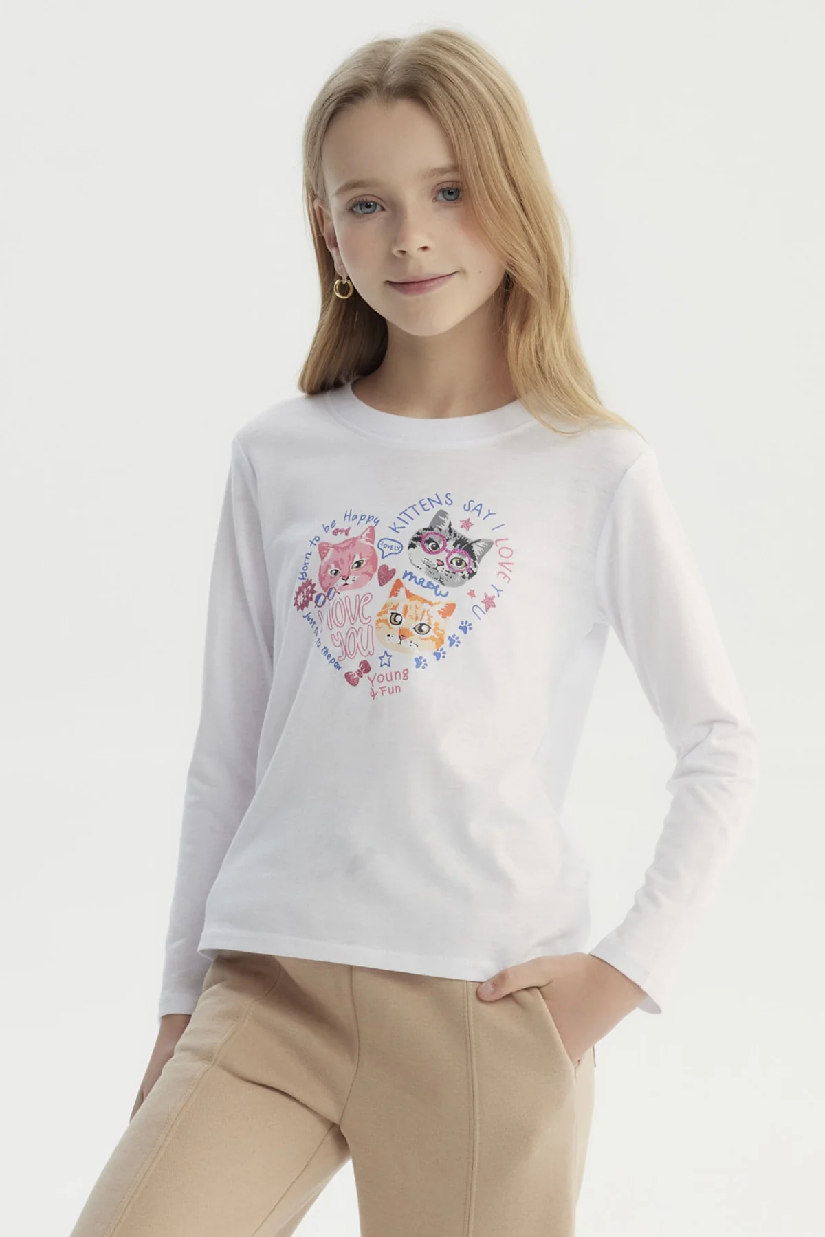 Polera Niña Básica Toddler Blanco