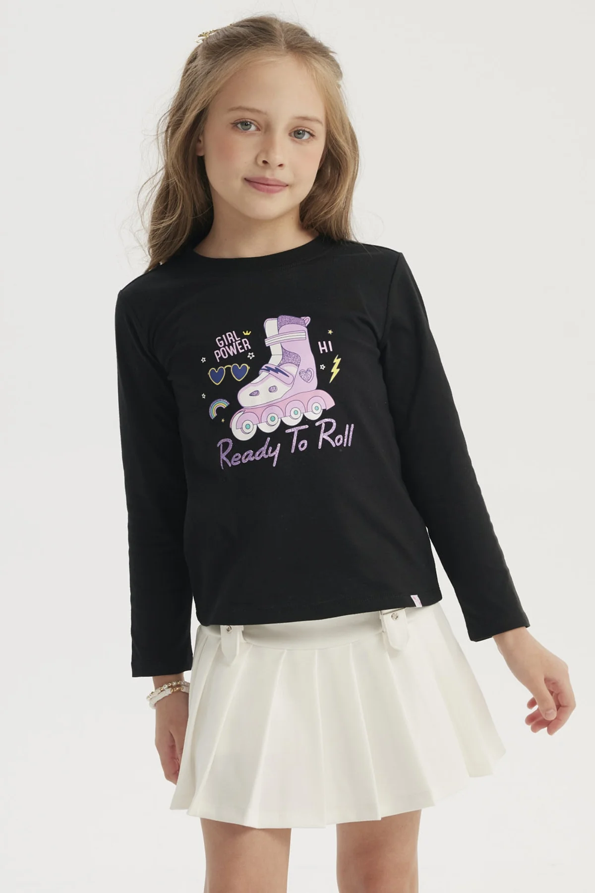 Polera Niña Básica Toddler Negro