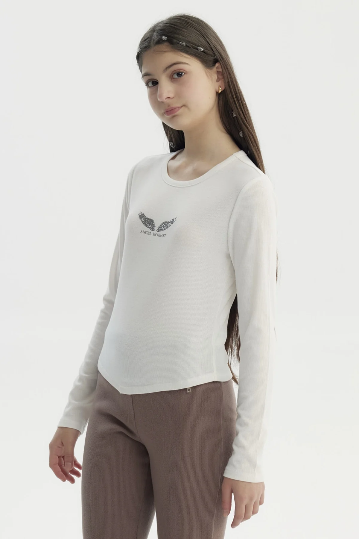 Polera Niña Slim Crudo - Image 2